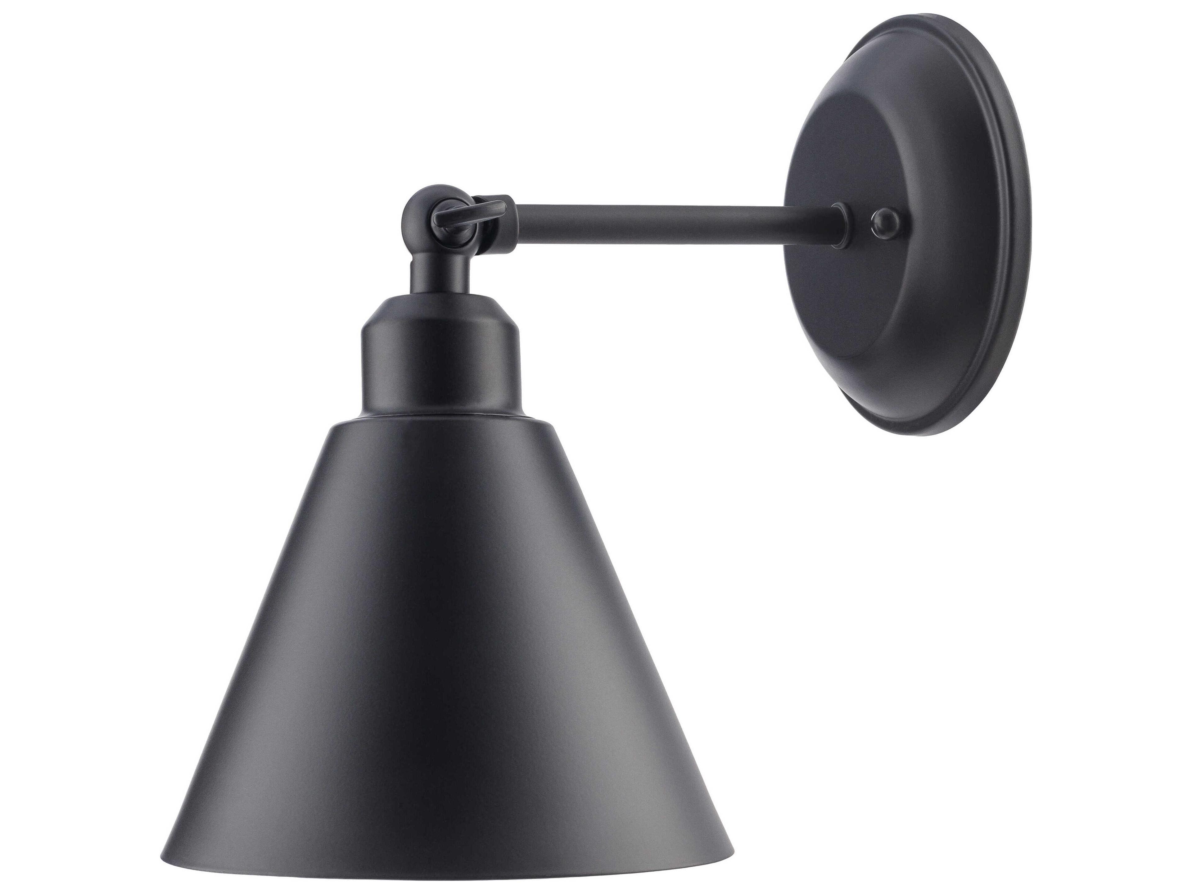 Livabliss by Surya Gordy 1-Light Black Wall Sconce