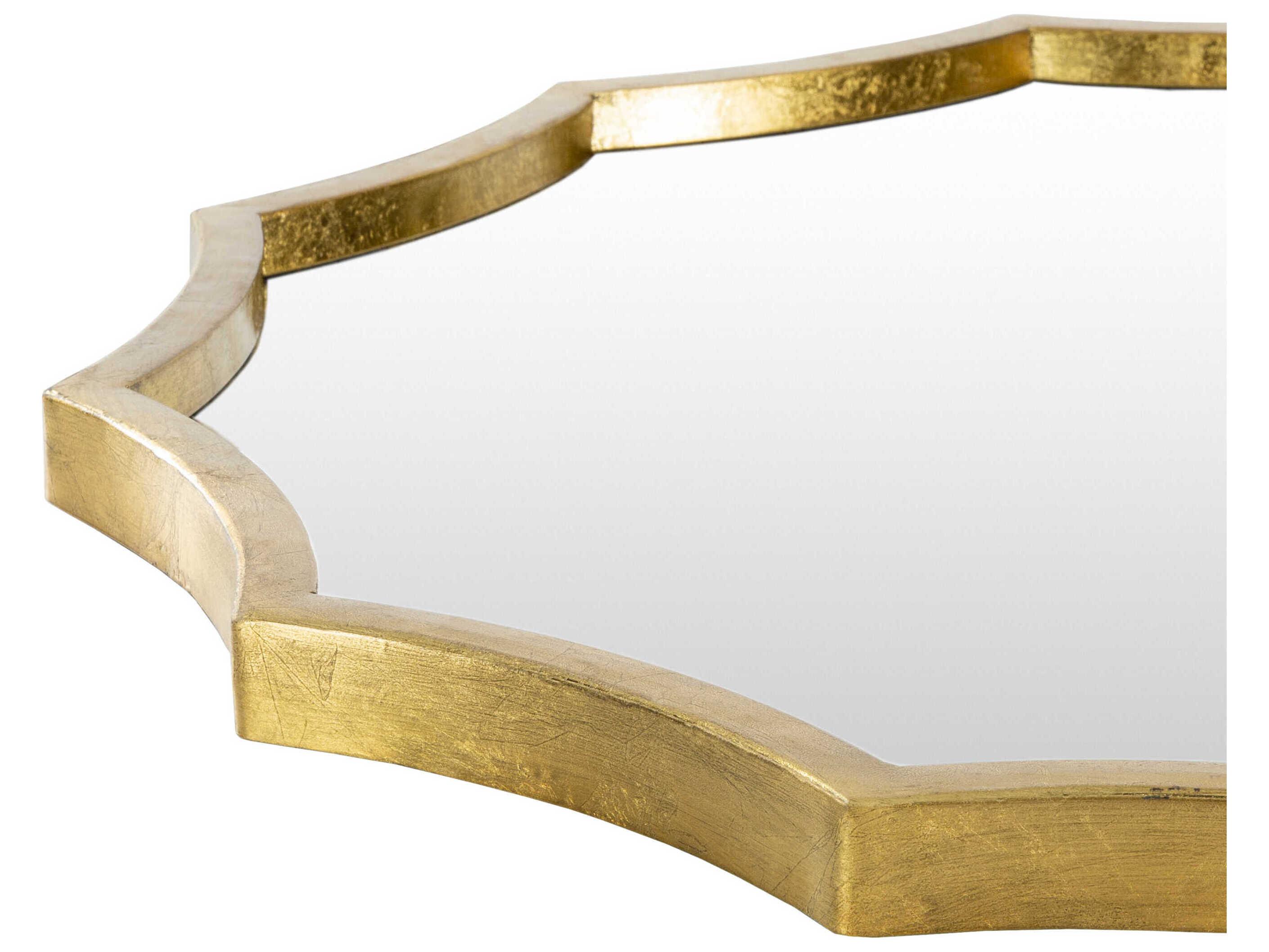 Livabliss by Surya Gia Gilded Gold Sunburst Wall Mirror