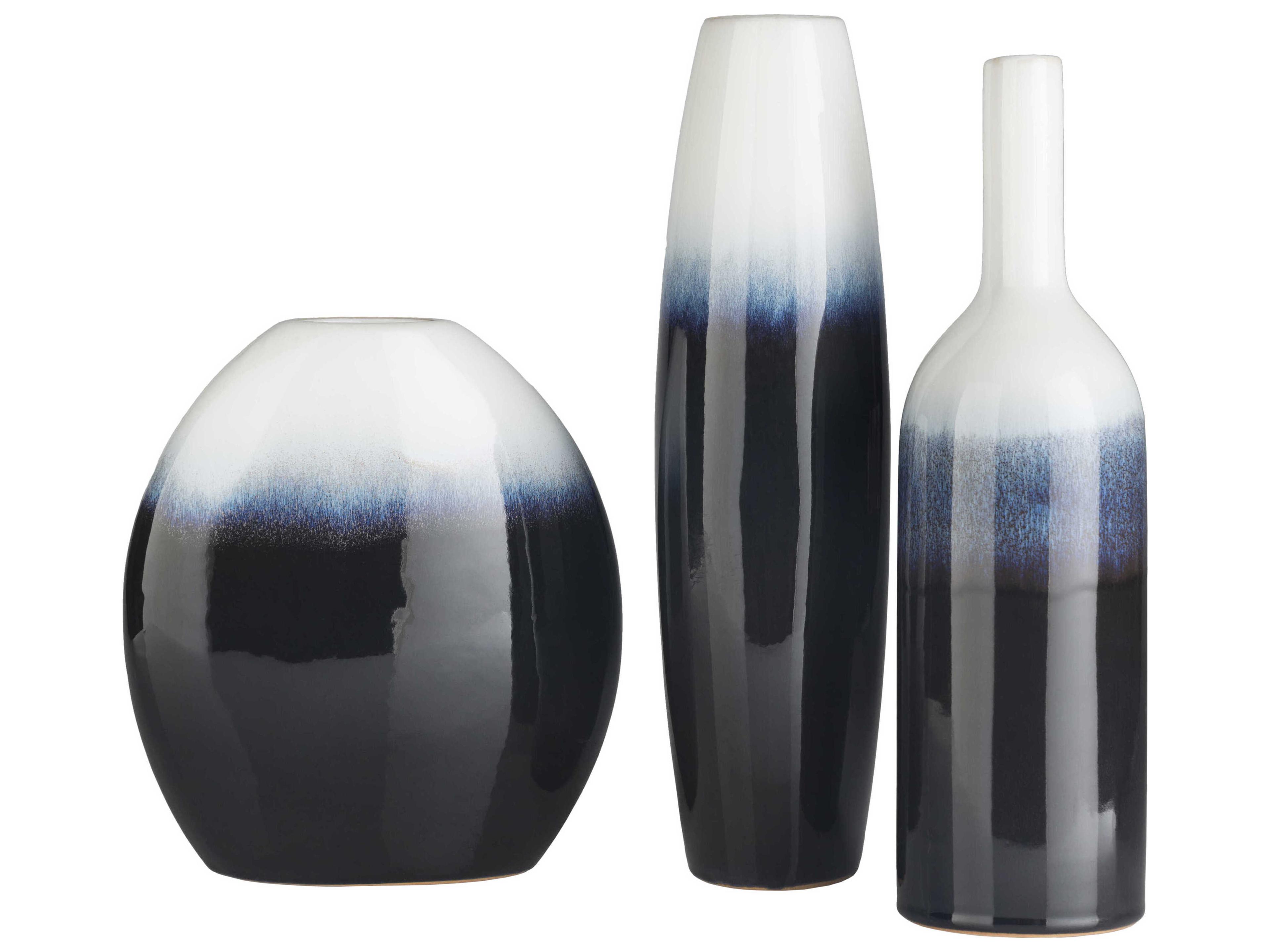 Livabliss by Surya Harris Navy Vase (Set of 3)