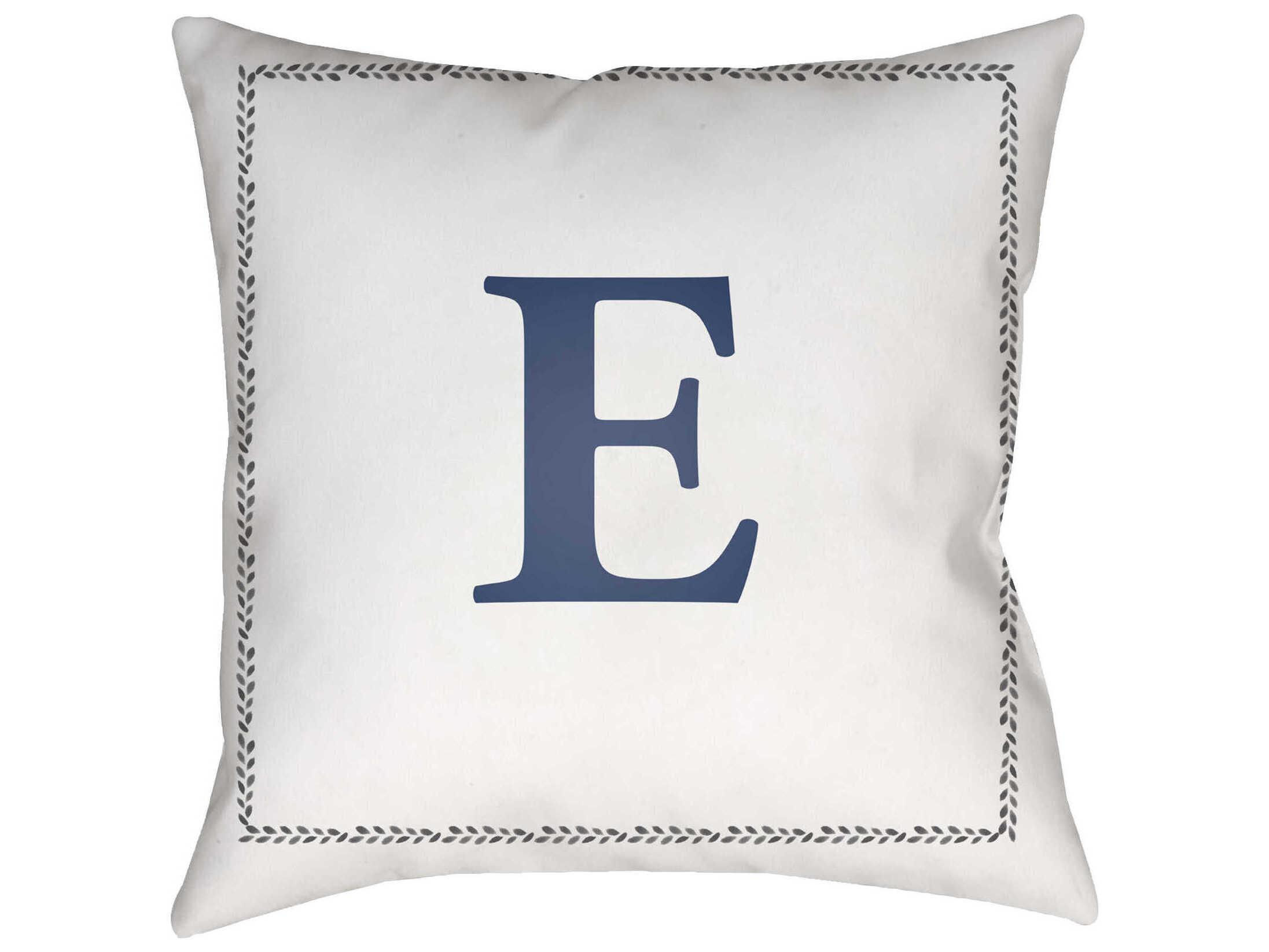 Livabliss by Surya Initials E Pillow
