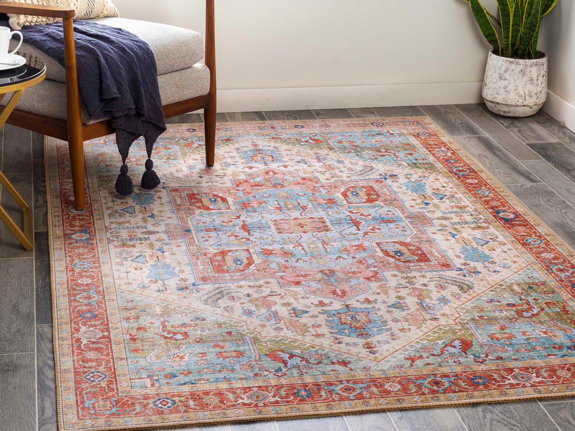 Livabliss by Surya Iris Bordered Runner Area Rug