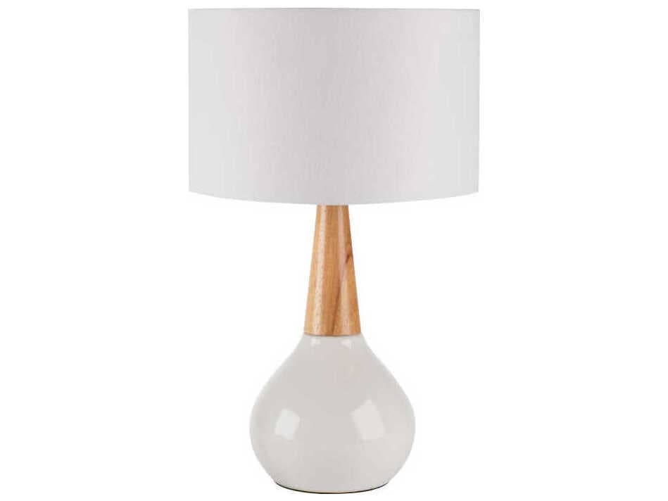 Livabliss by Surya Kent White Table Lamp