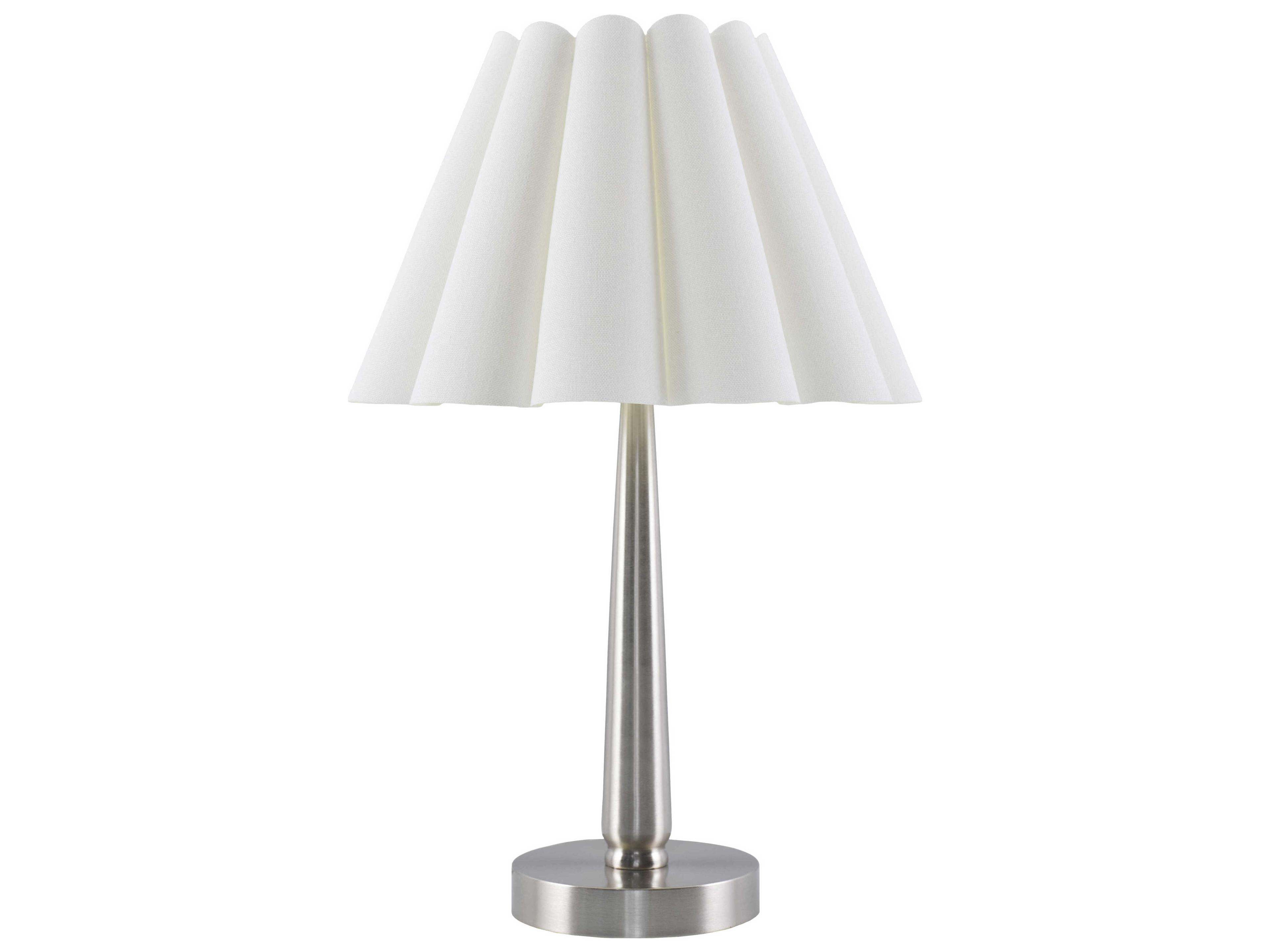 Livabliss by Surya Leynar Metallic Nickel Table Lamp