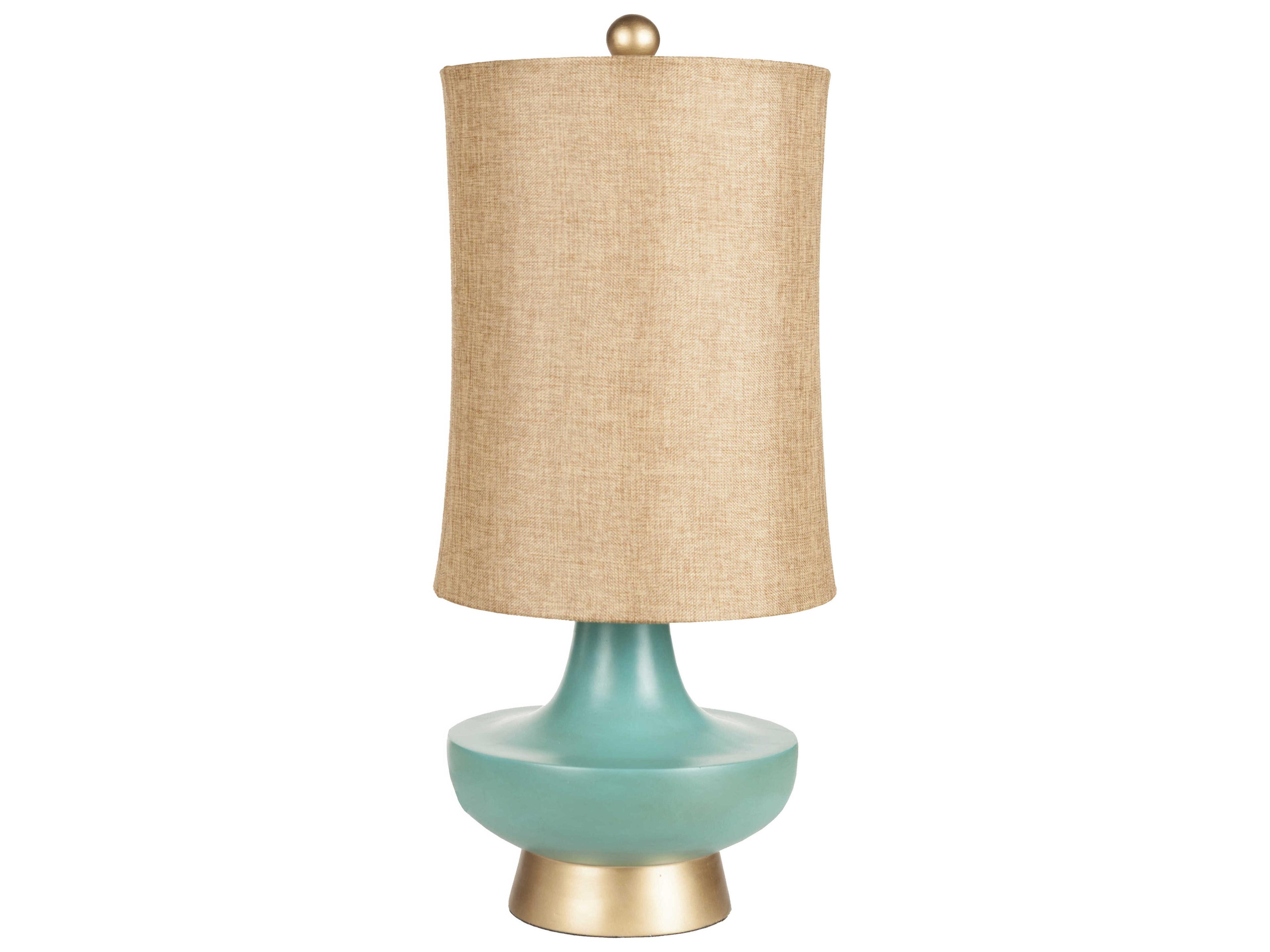 Luxecor Brookhaven Aqua Blue Buffet Lamp