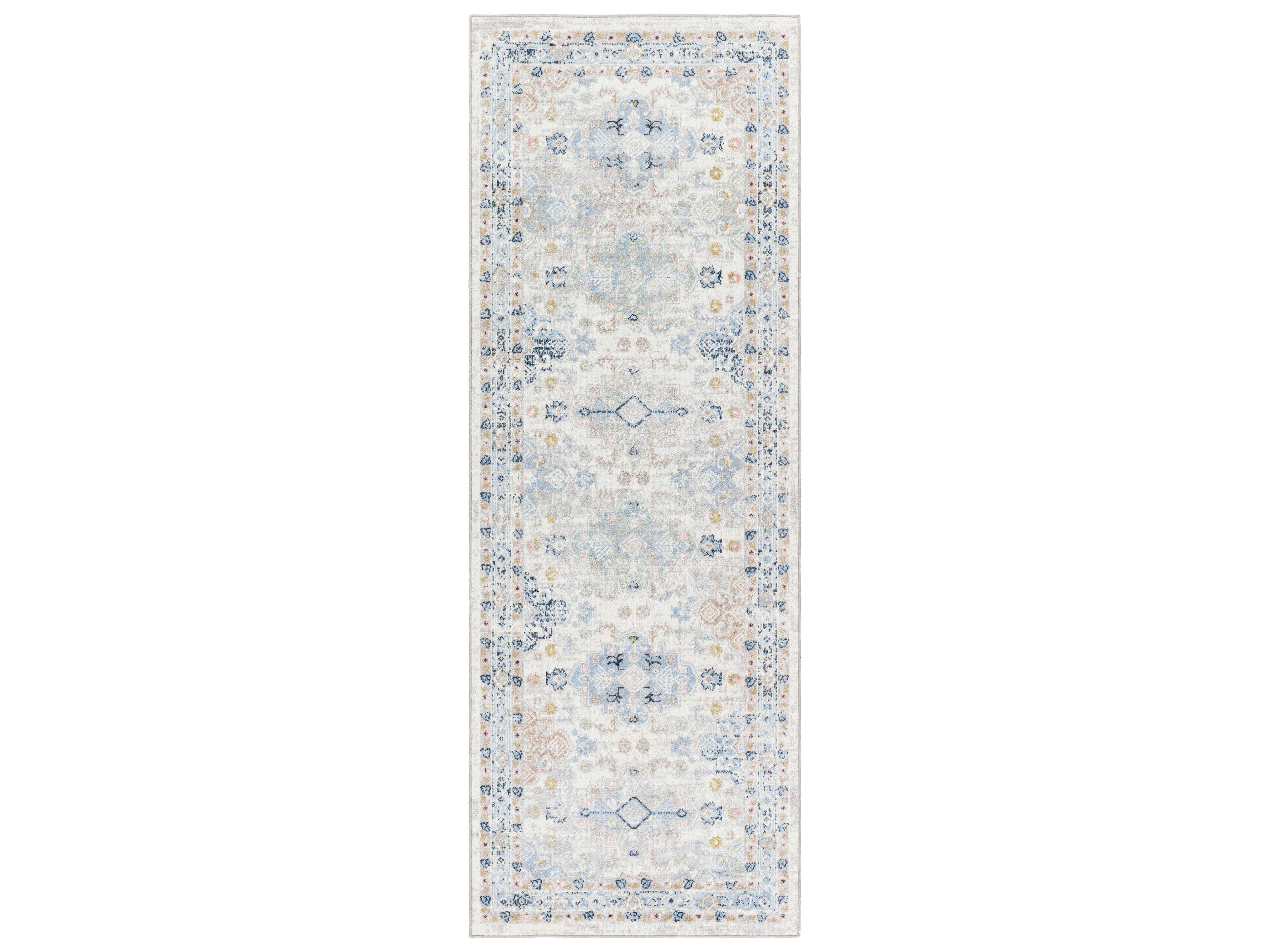 Livabliss by Surya Lavadora Bordered Runner Area Rug