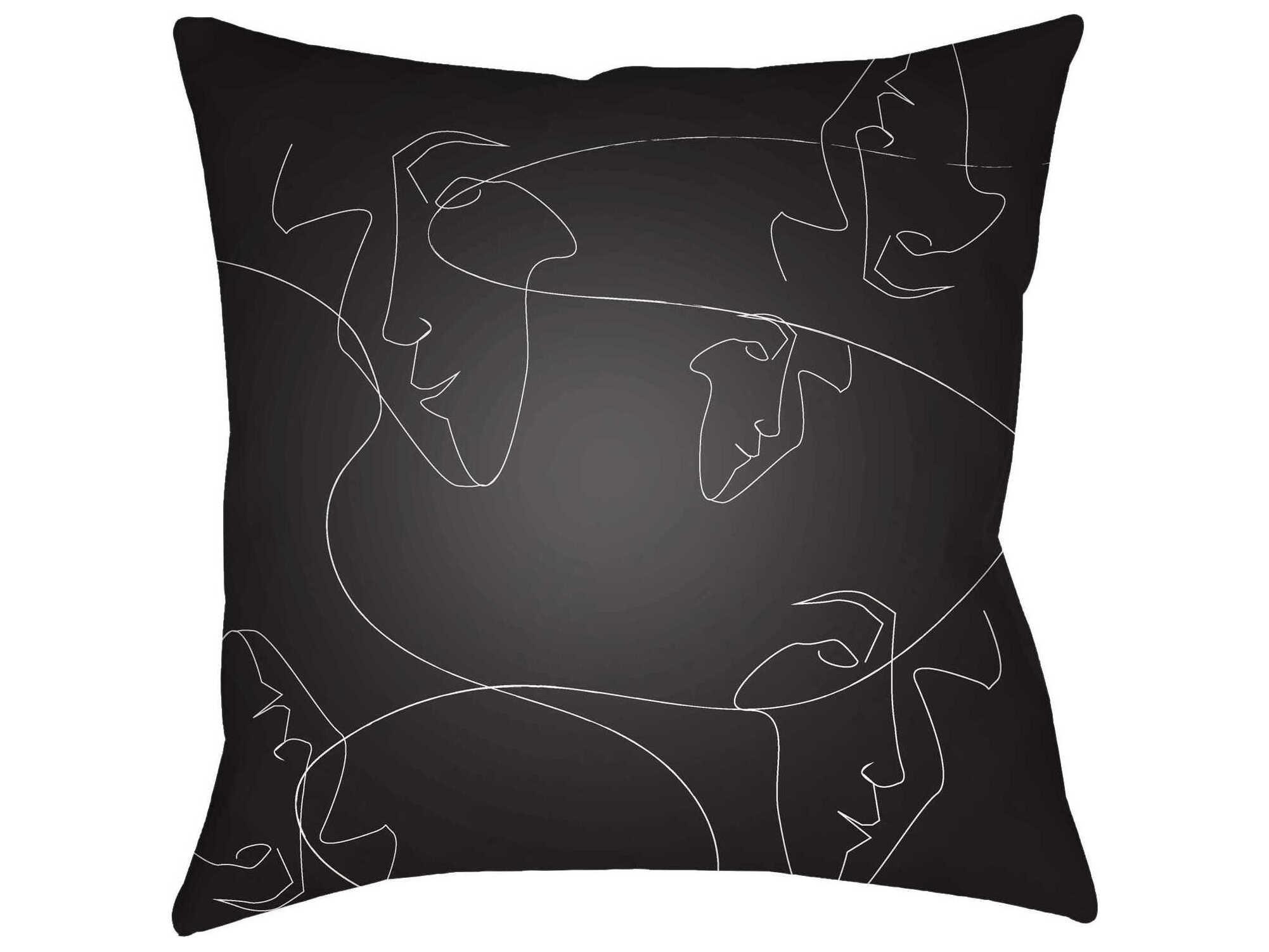 Livabliss by Surya Modern Faces Pillows