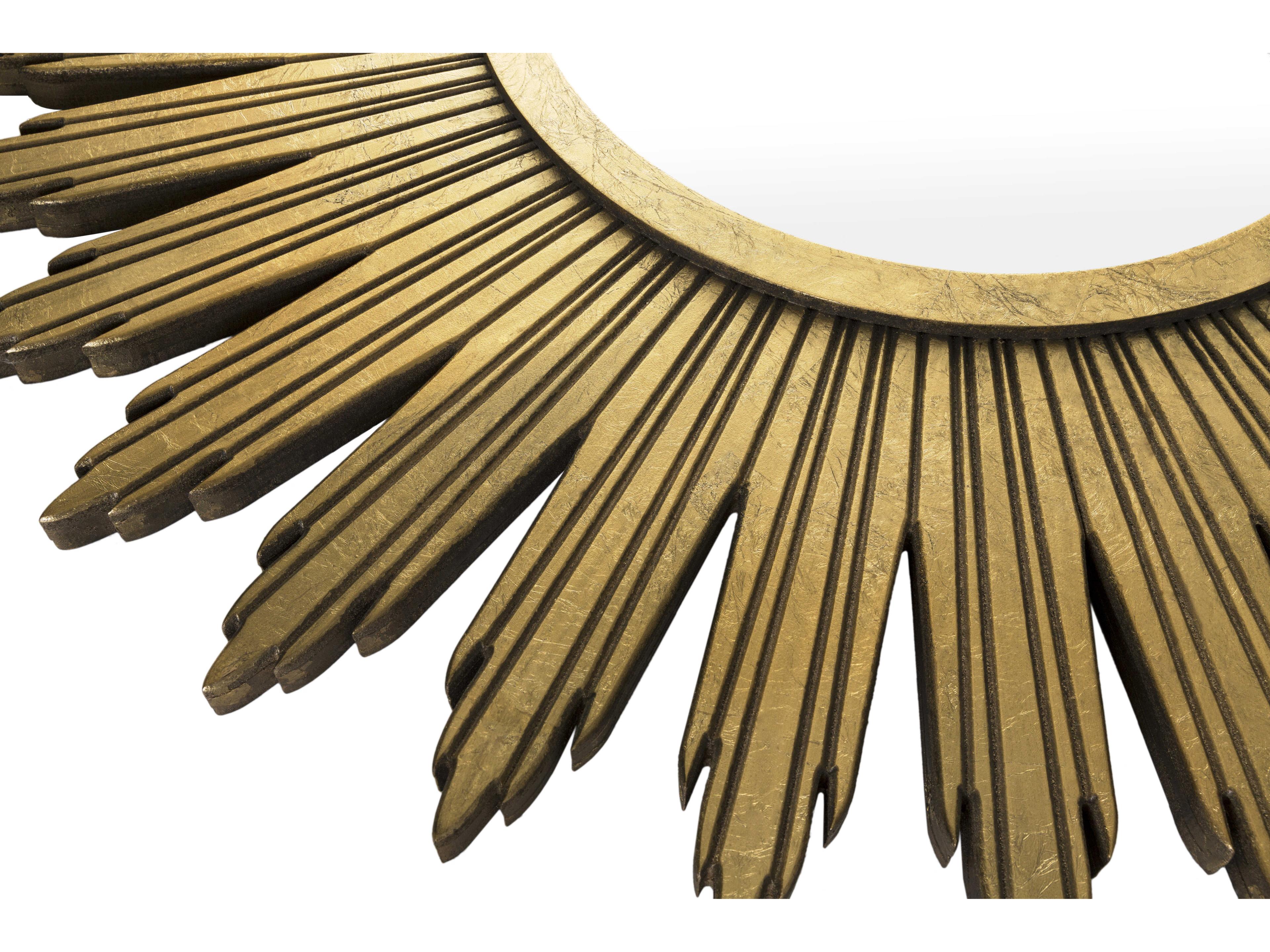 Livabliss by Surya Altair Gilded Gold Sunburst Wall Mirror
