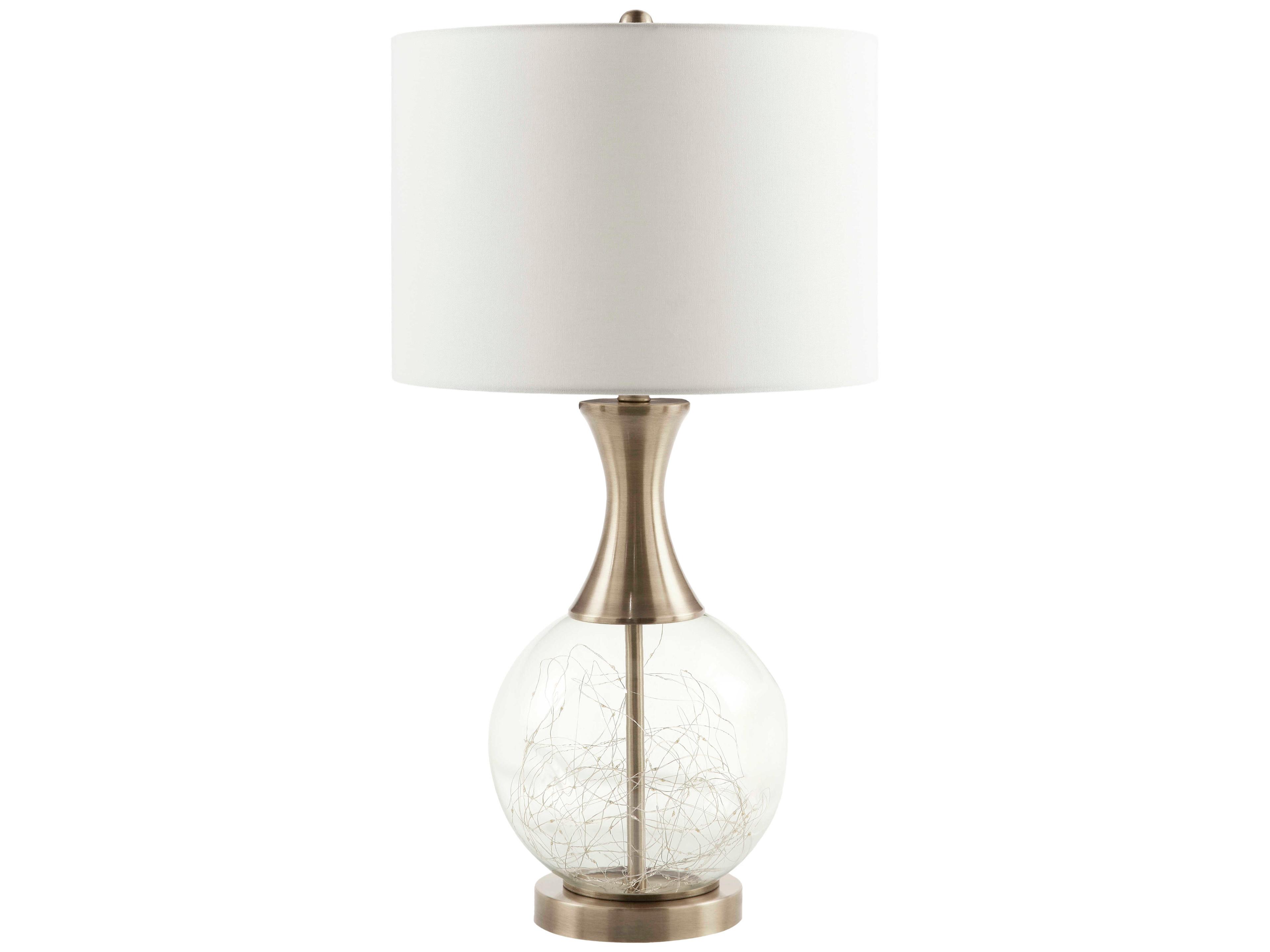 Livabliss by Surya Mittag Clear Nickel Buffet Lamp