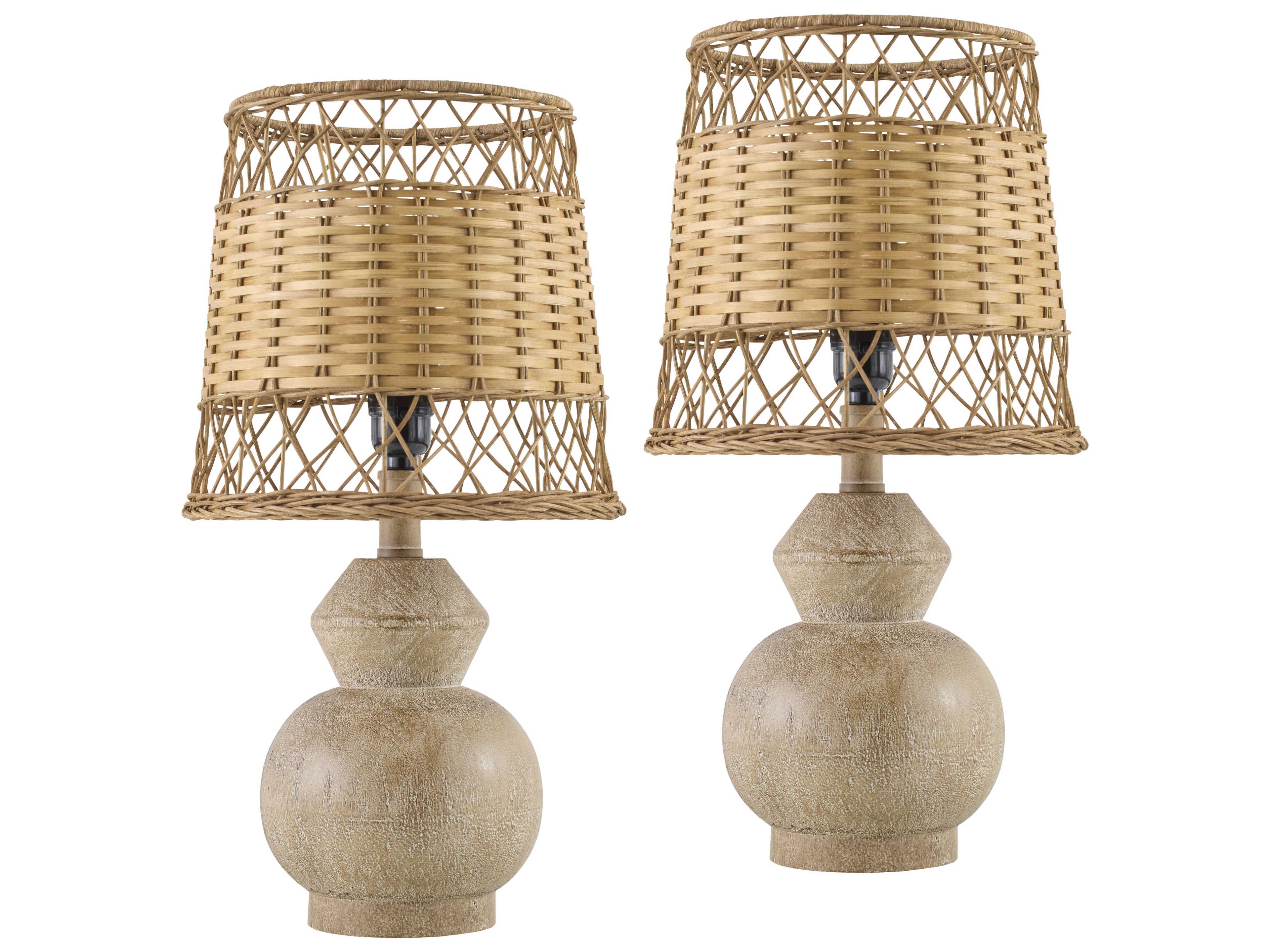 Livabliss by Surya Misty Dark Brown Table Lamp (Set of 2)