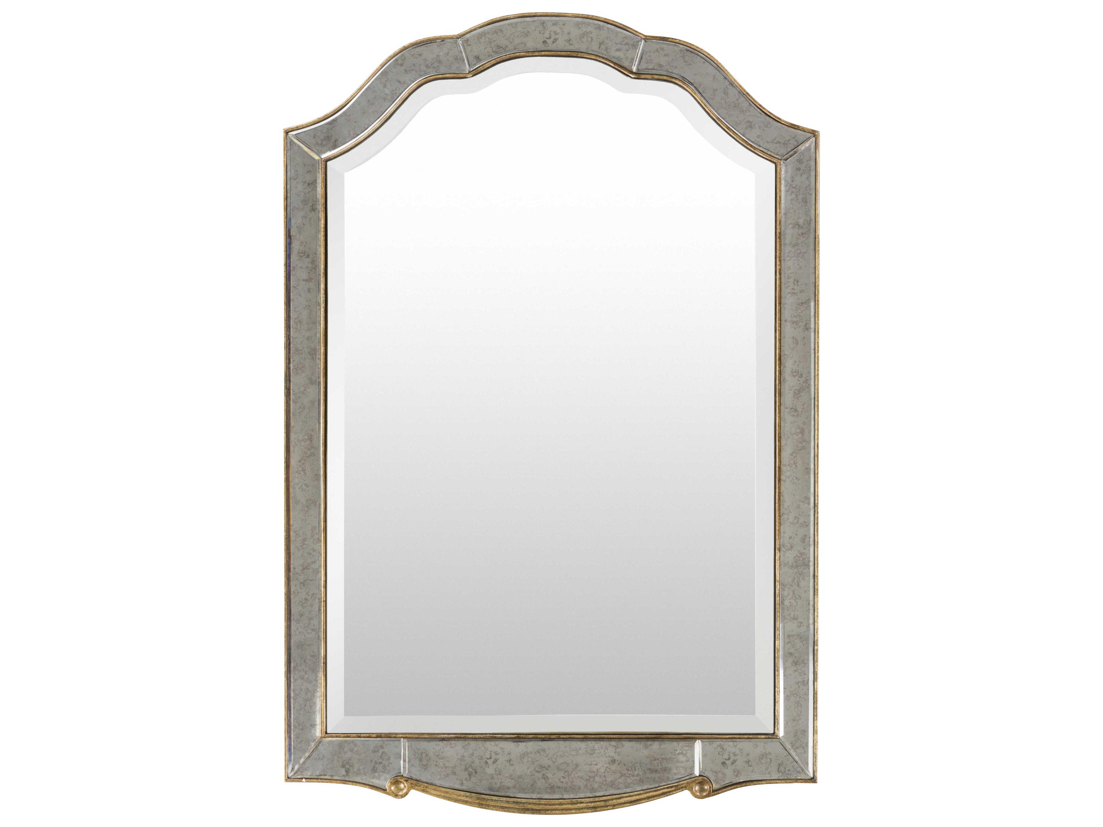 Livabliss by Surya Oleander Antiqued Gilded Metallic Silver Gold Wall Mirror