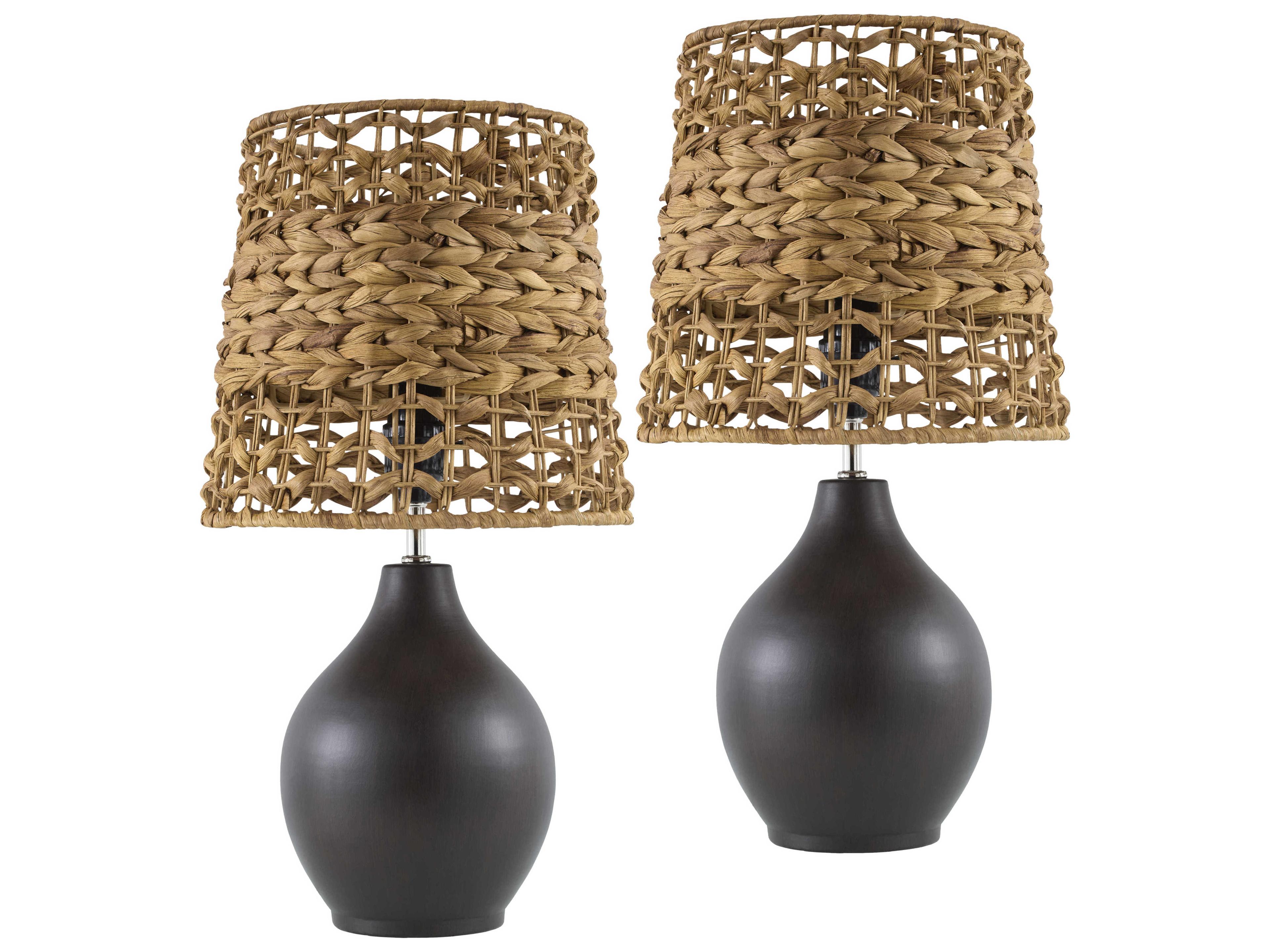 Livabliss by Surya Pabu Gray Black Table Lamp (Set of 2)