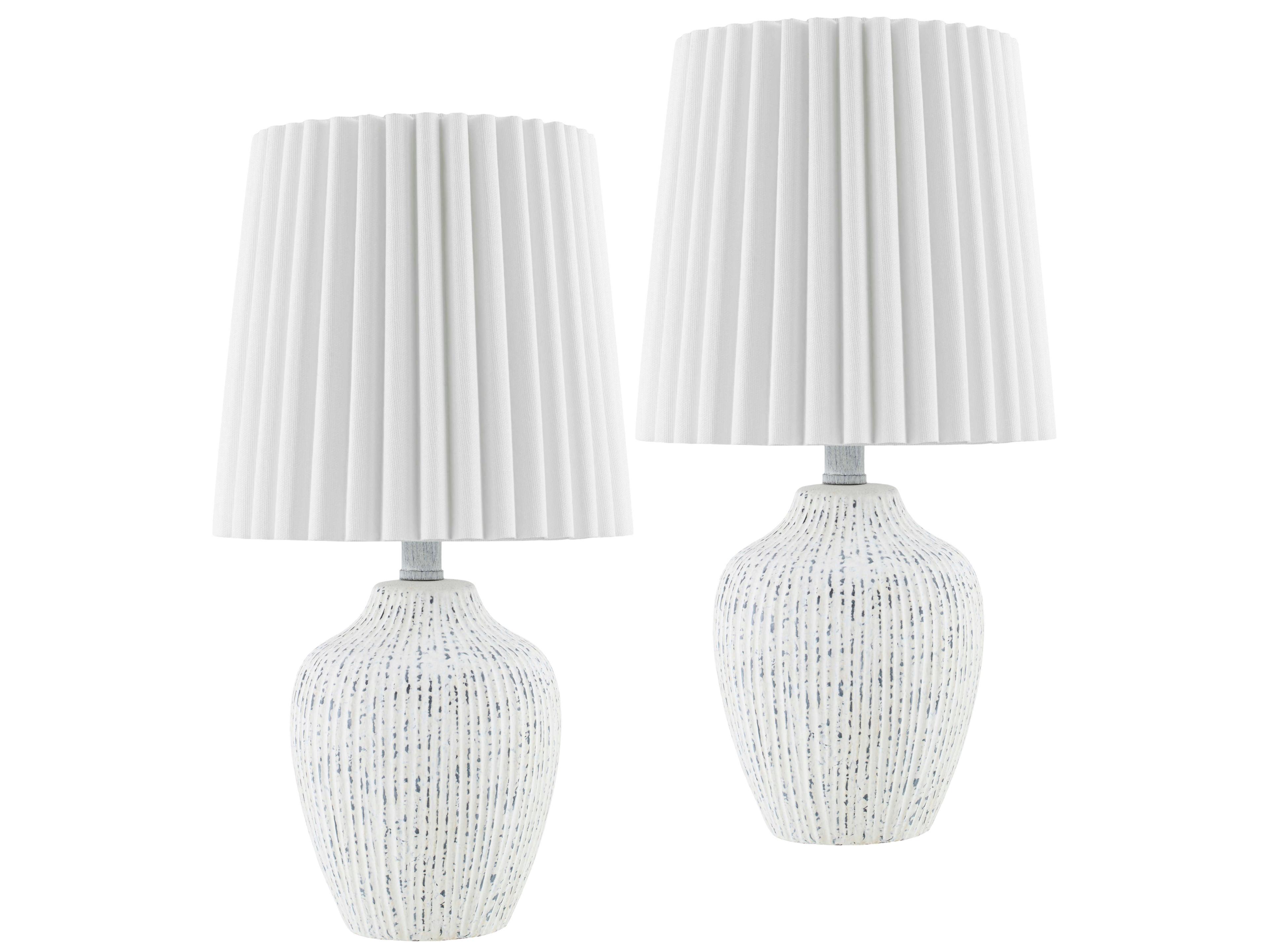 Livabliss by Surya Pines Cream Off White Table Lamp (Set of 2)