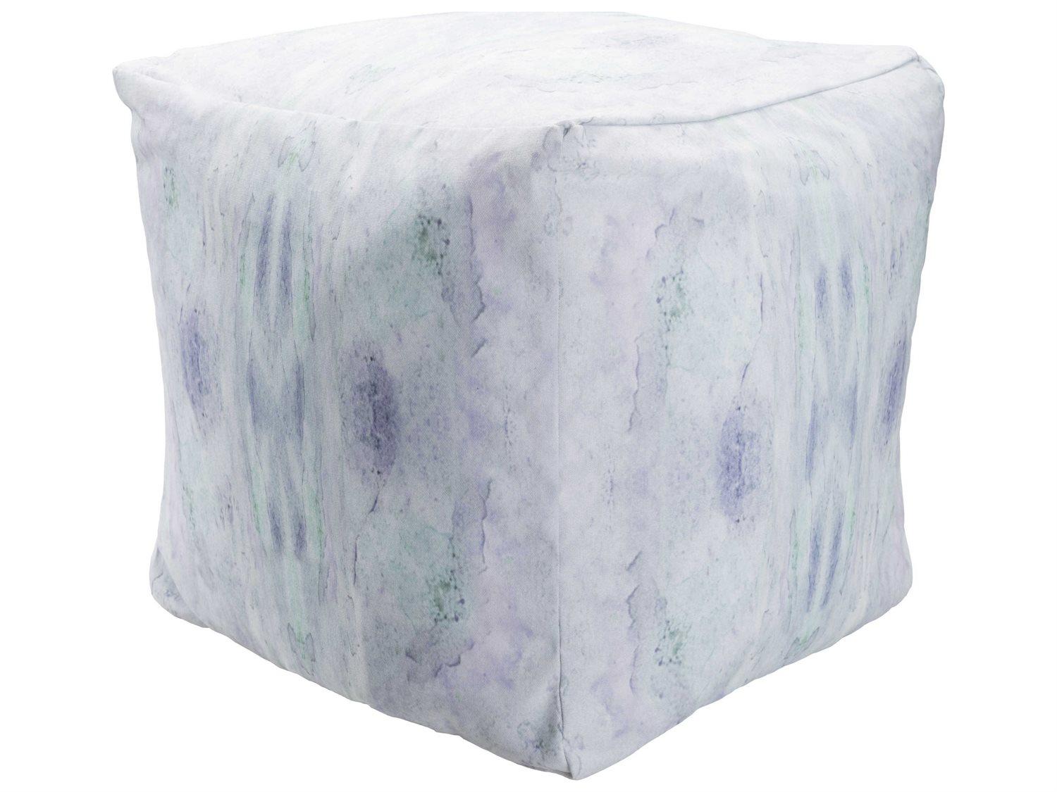 Livabliss by Surya Surya Poufs Blue Upholstered Ottoman