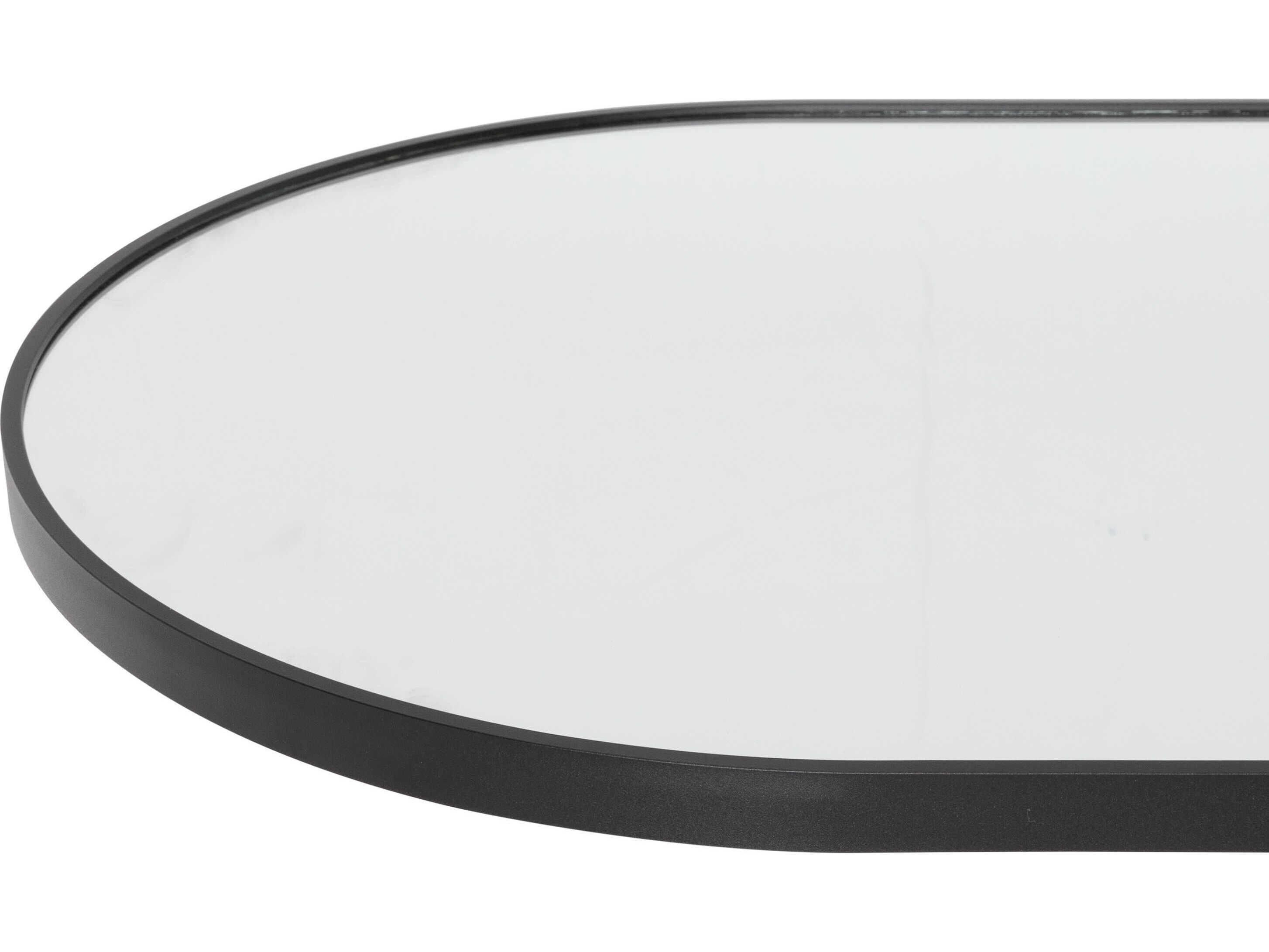 Livabliss by Surya Aranya Black Wall Mirror Oval