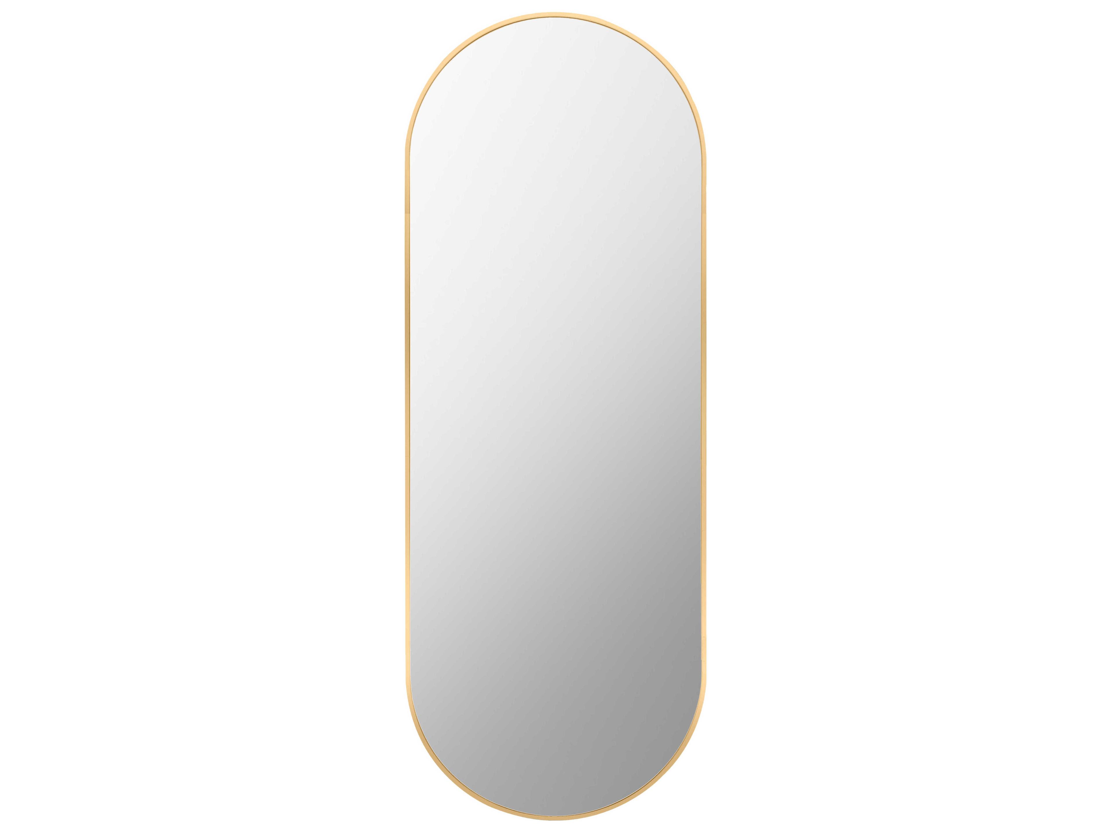 Livabliss by Surya Aranya Gold Floor Mirror Oval