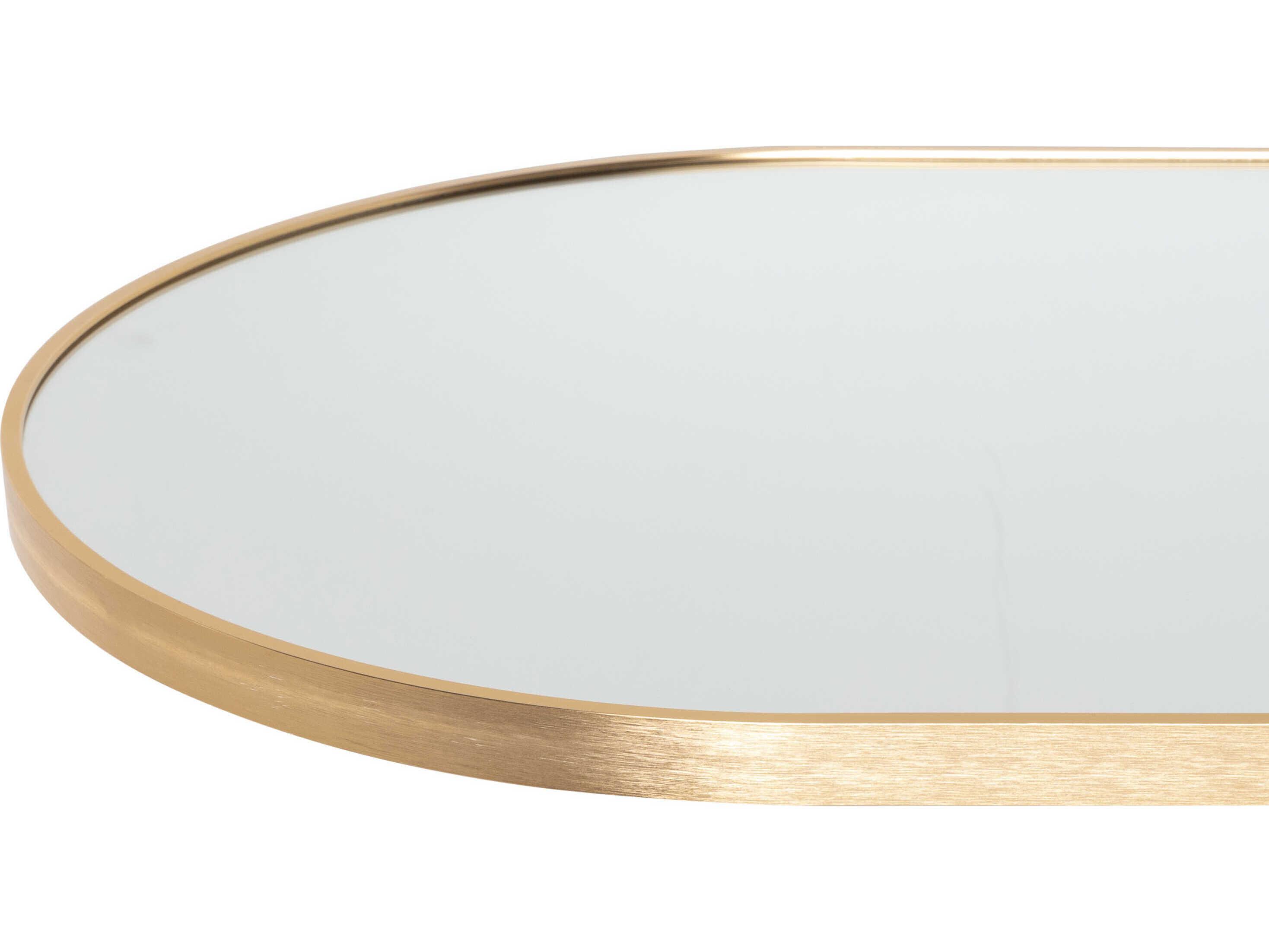 Livabliss by Surya Aranya Gold Floor Mirror Oval