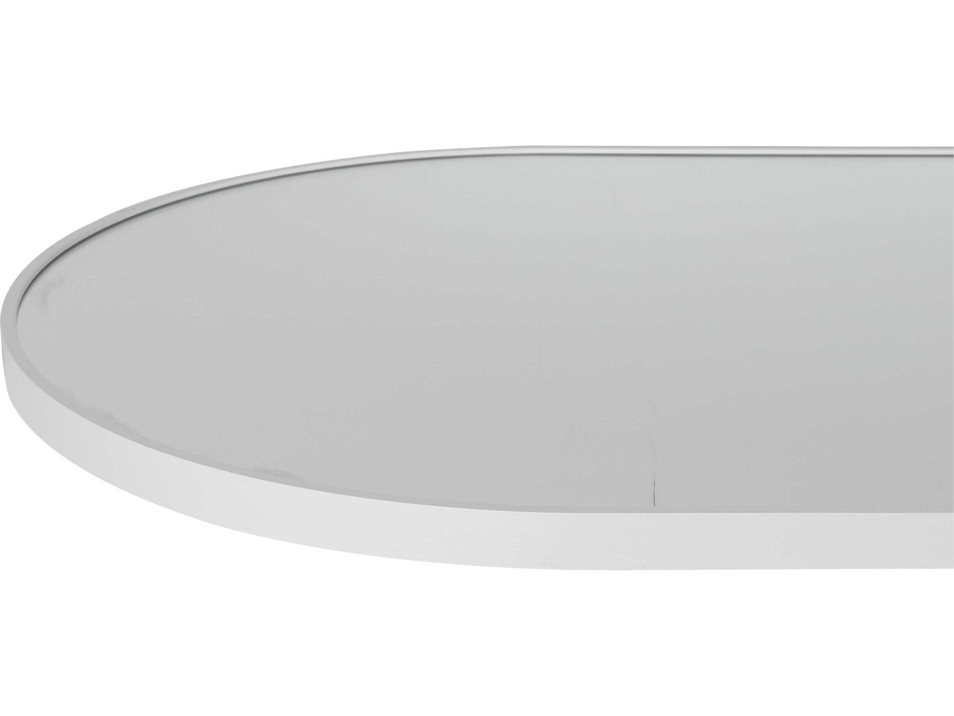 Livabliss by Surya Aranya White Floor Mirror Oval