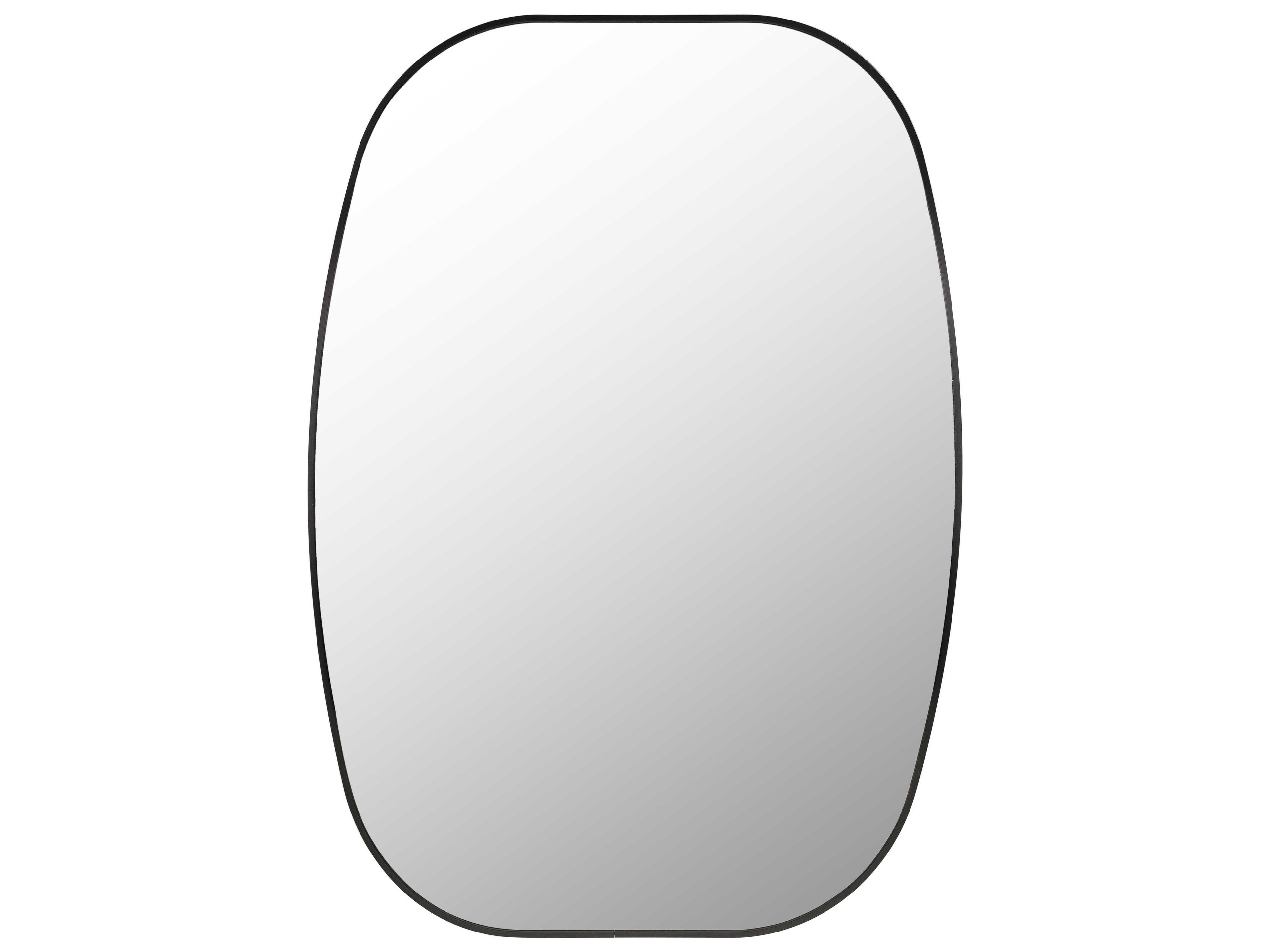 Livabliss by Surya Aranya Black Wall Mirror Oval