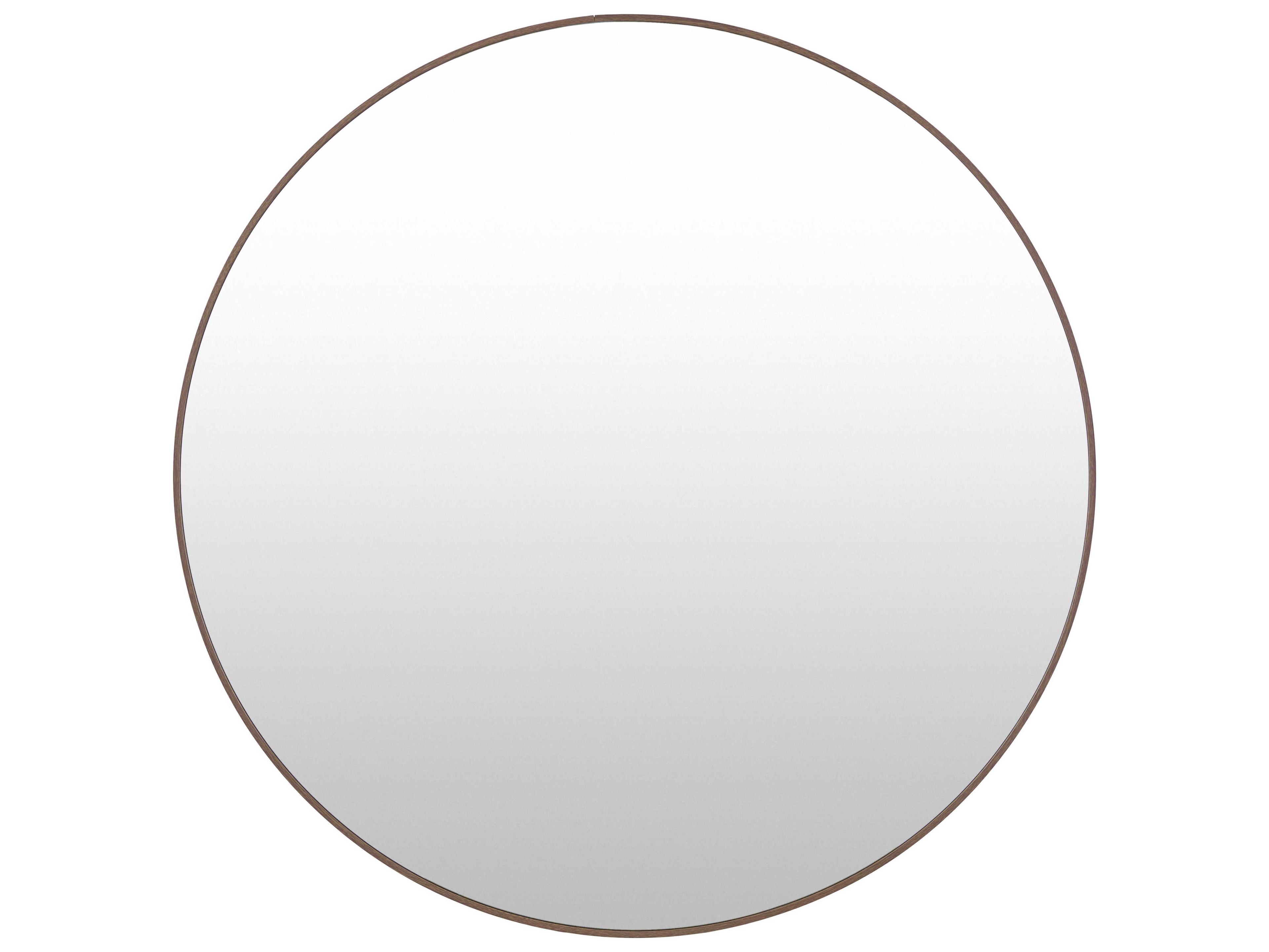 Livabliss by Surya Aranya Natural Dark Brown Round Wall Mirror