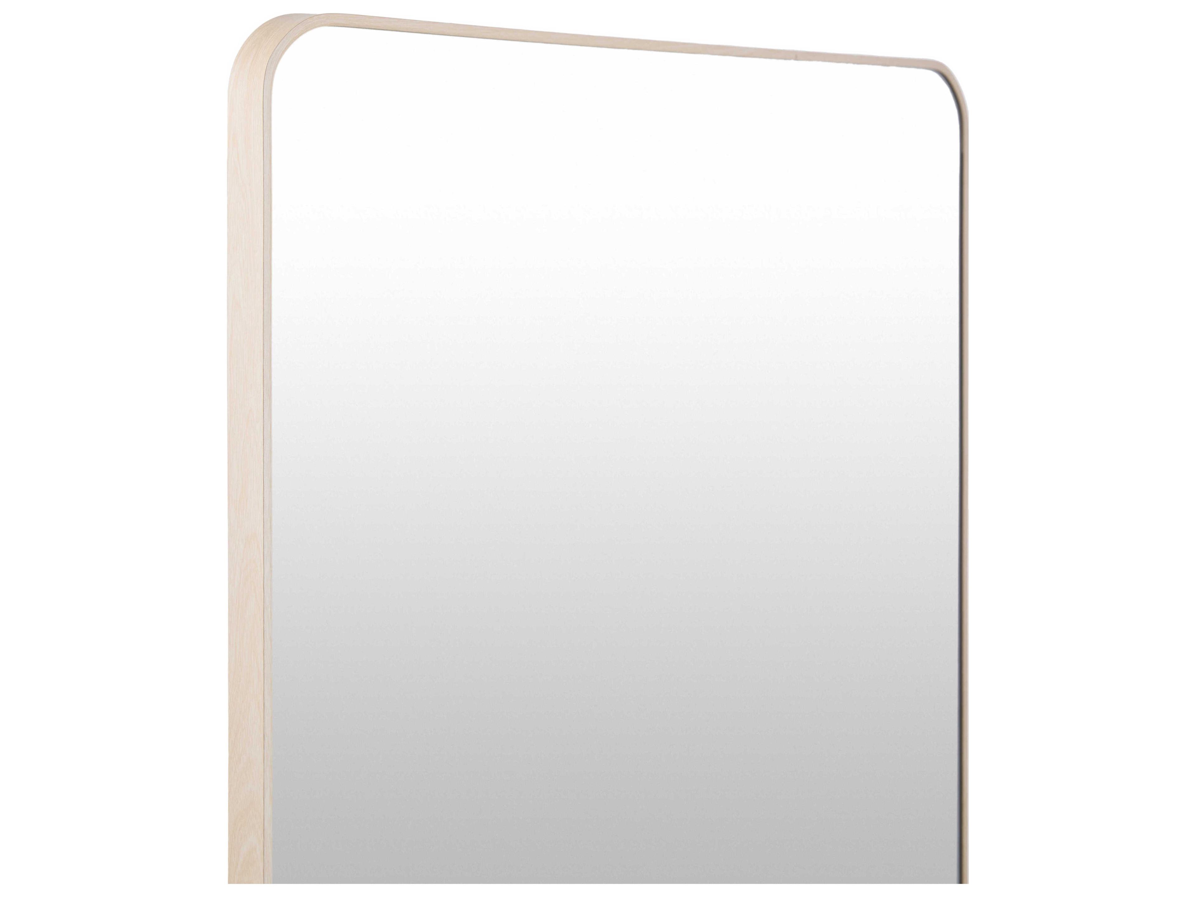 Livabliss by Surya Aranya Natural Brown Rectangular Wall Mirror