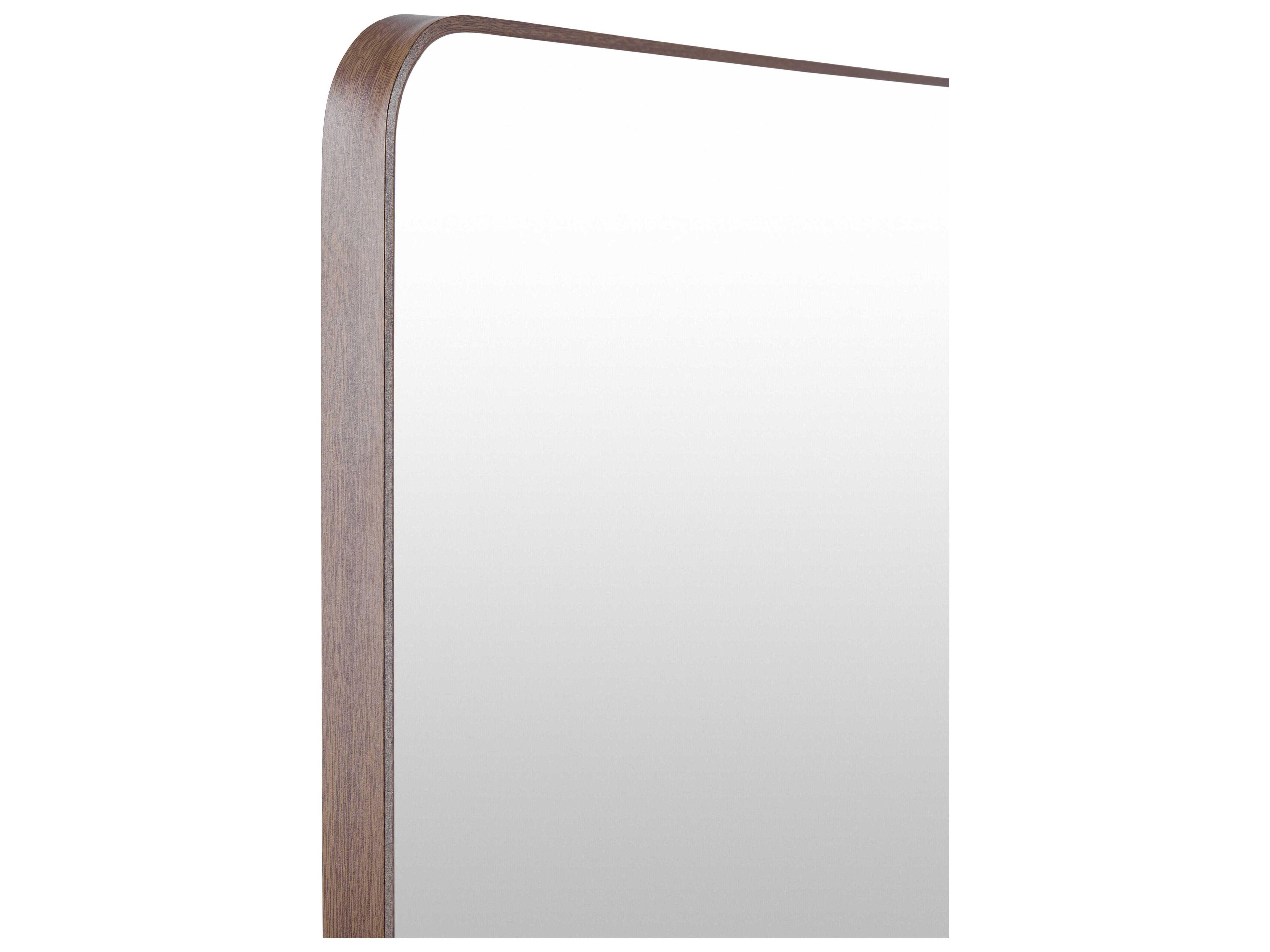 Livabliss by Surya Aranya Natural Dark Brown Rectangular Wall Mirror