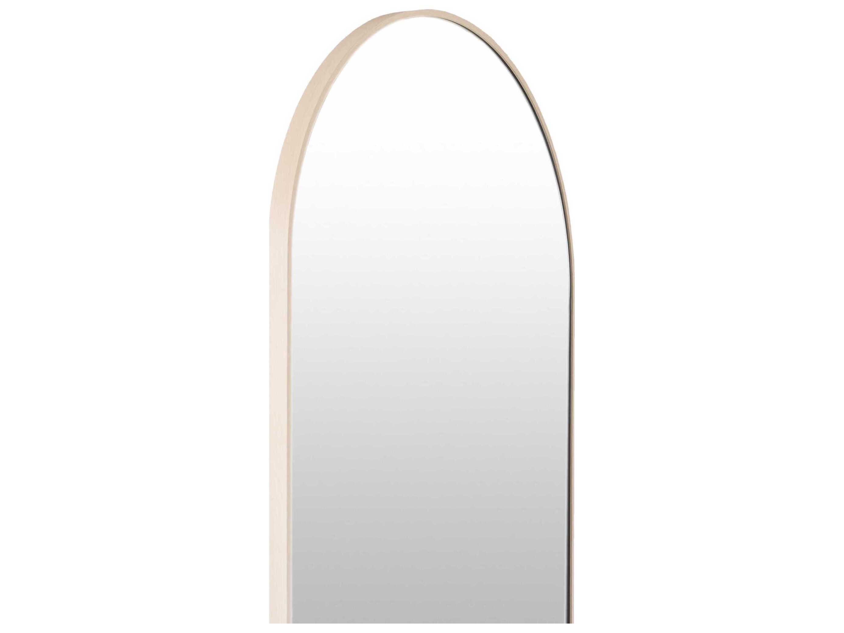 Livabliss by Surya Aranya Natural Brown Oval Floor Mirror