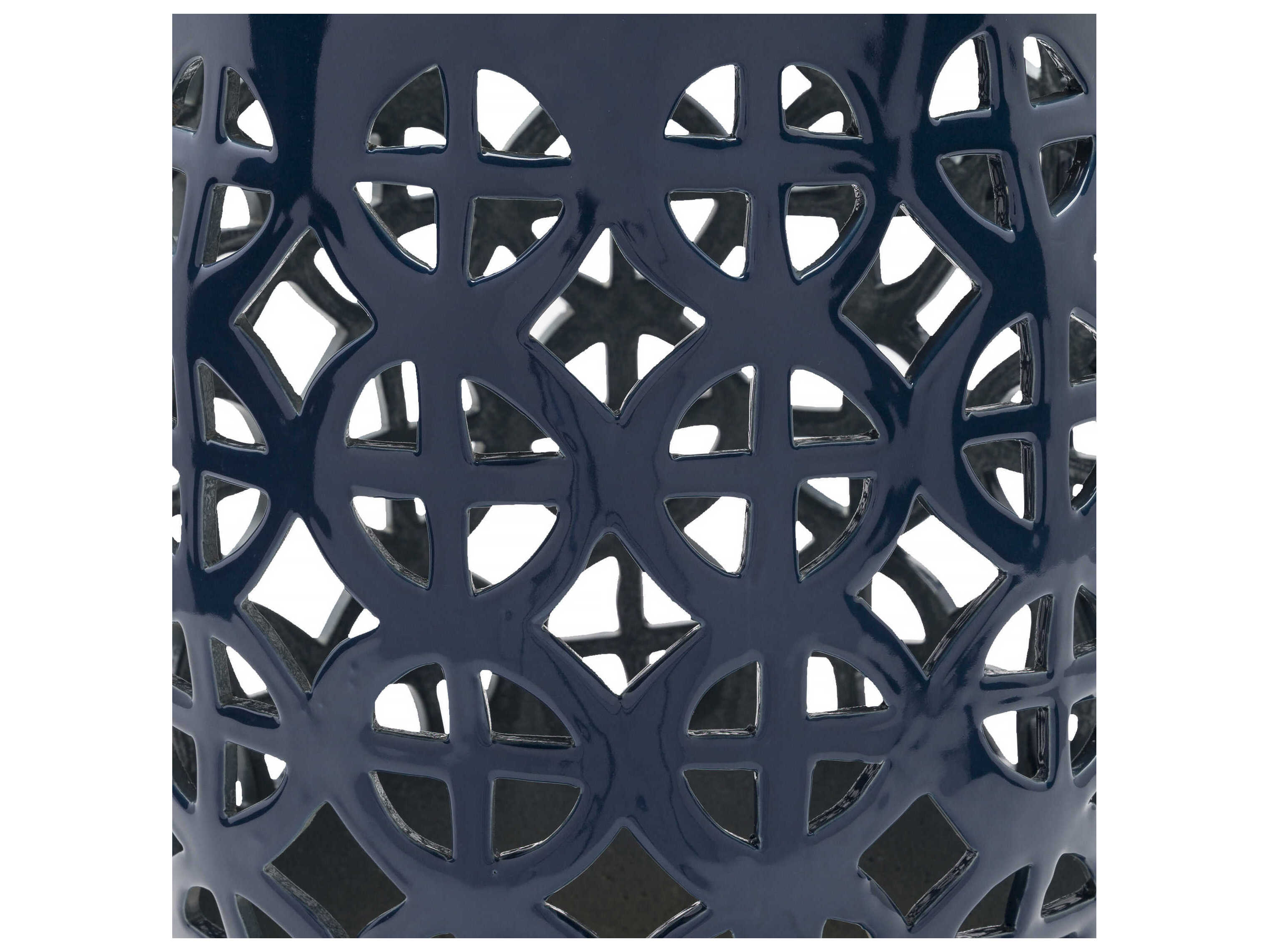 Livabliss by Surya Ridgeway Navy Blue Garden Stool