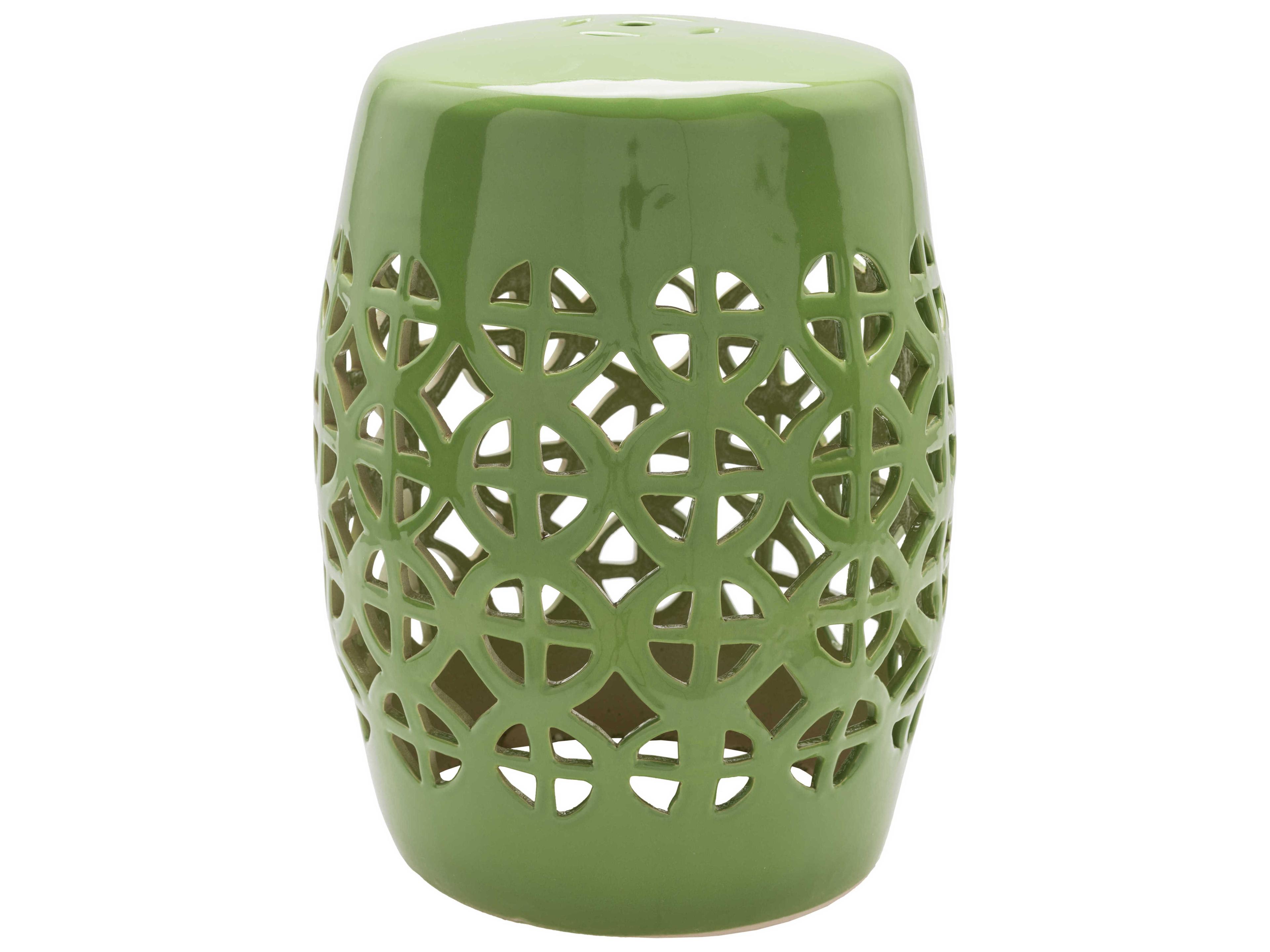 Livabliss by Surya Ridgeway Grass Green Garden Stool
