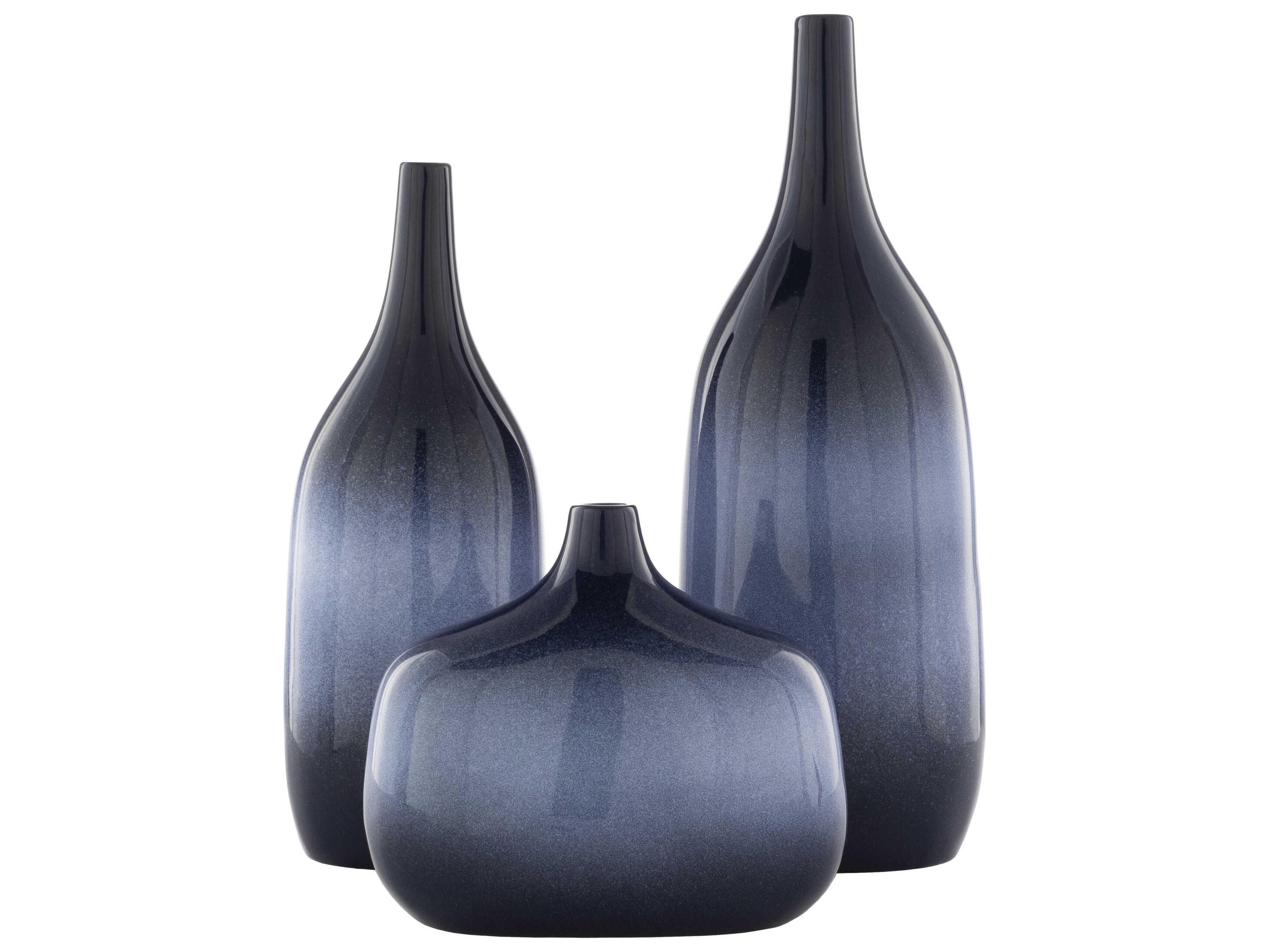 Livabliss by Surya Sparta Blue Vase (Set of 3)