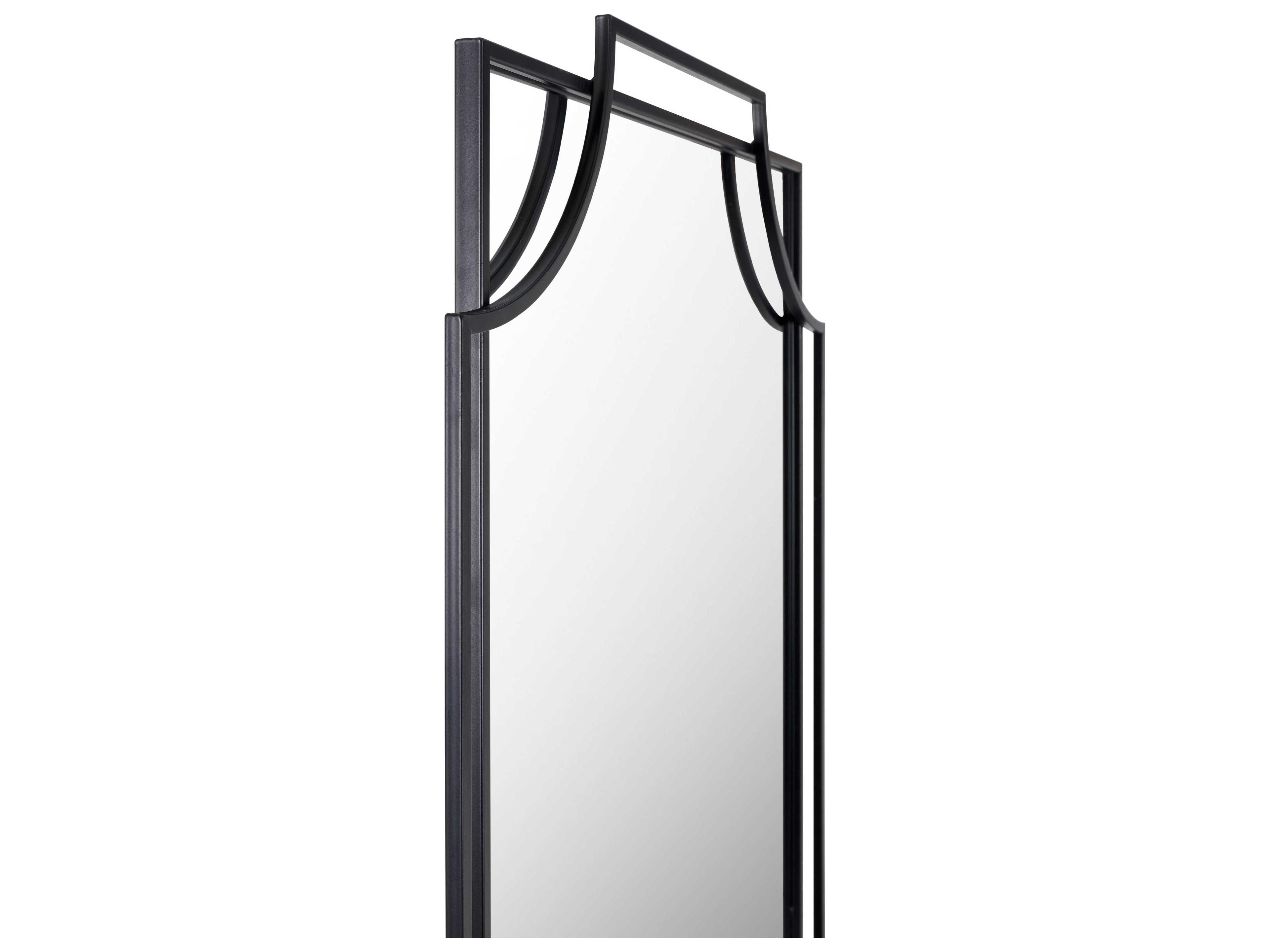 Livabliss by Surya Kassandra Black Wall Mirror Rectangular
