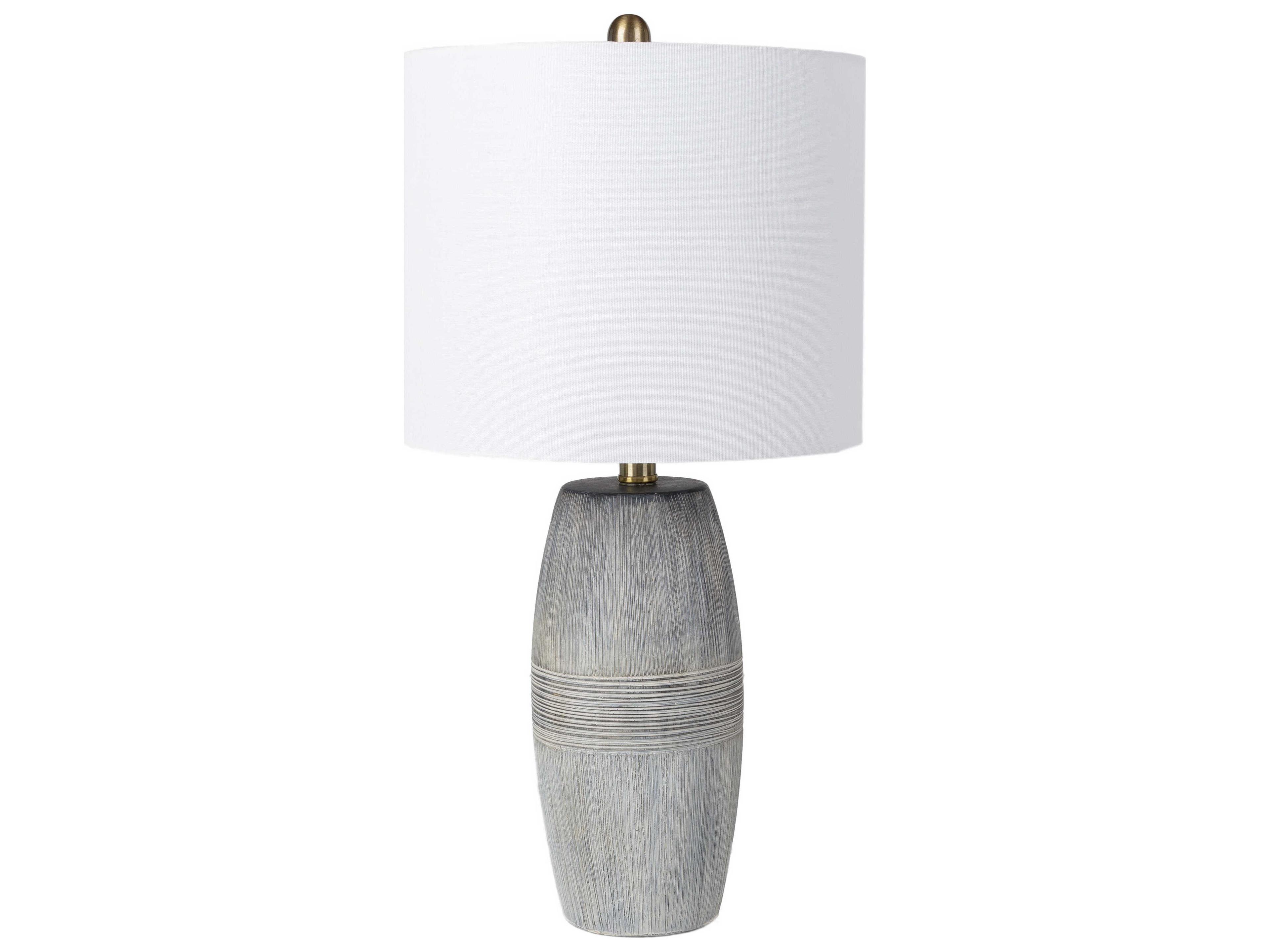 Luxecor Blissful Gray Table Lamp