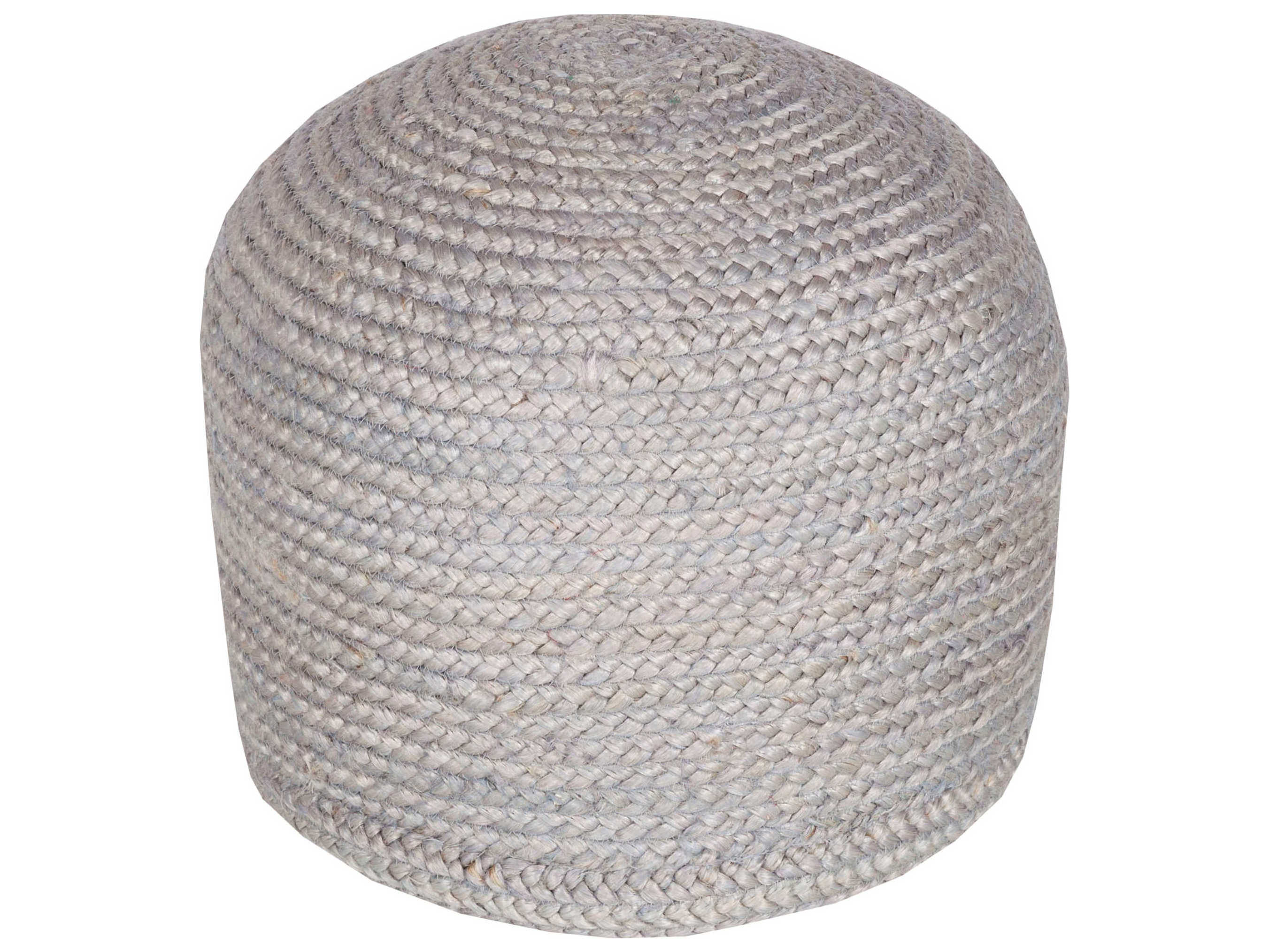 Livabliss by Surya Tropics Gray Ottoman