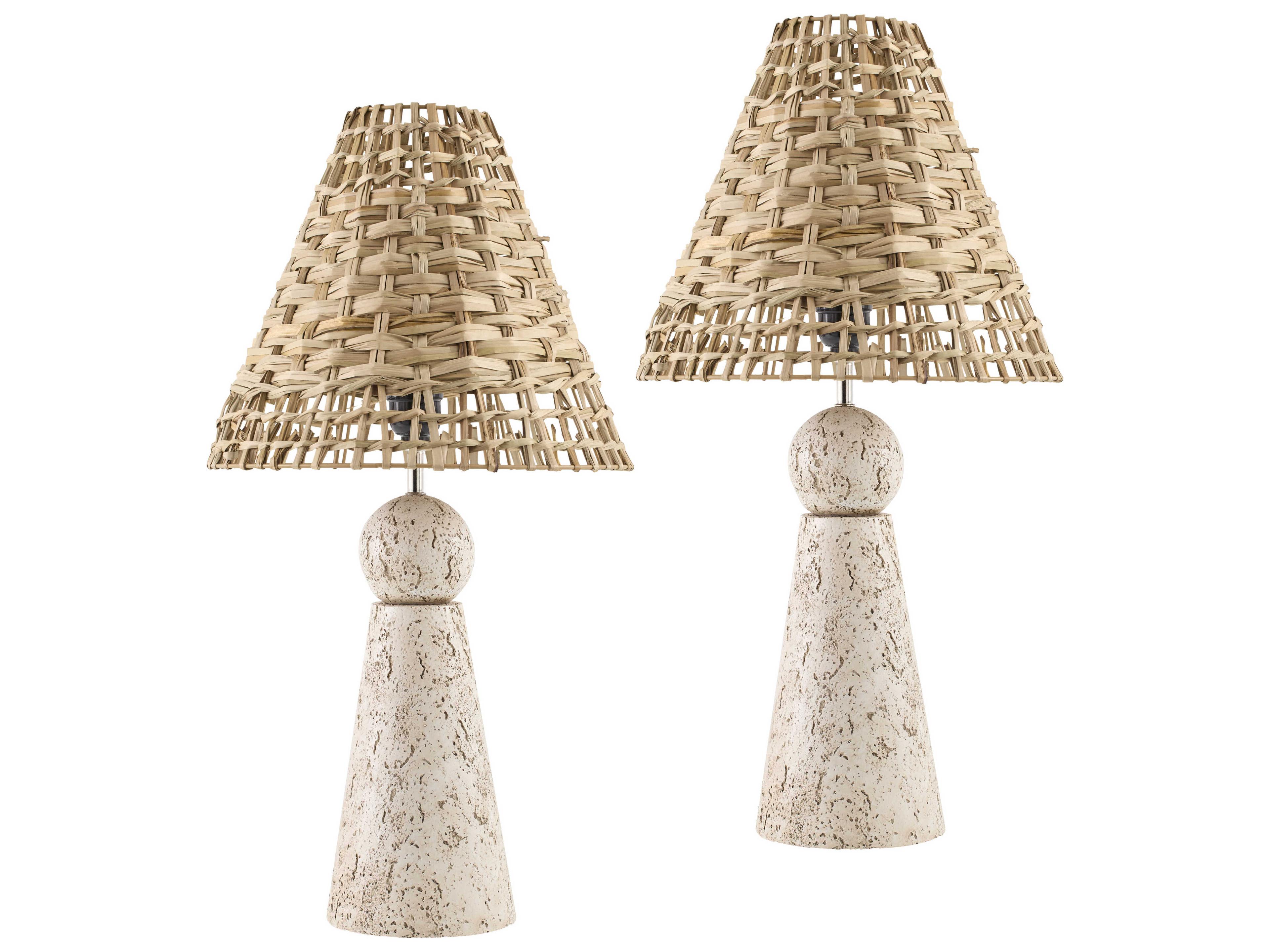 Livabliss by Surya Teslin Light Gray Table Lamp (Set of 2)