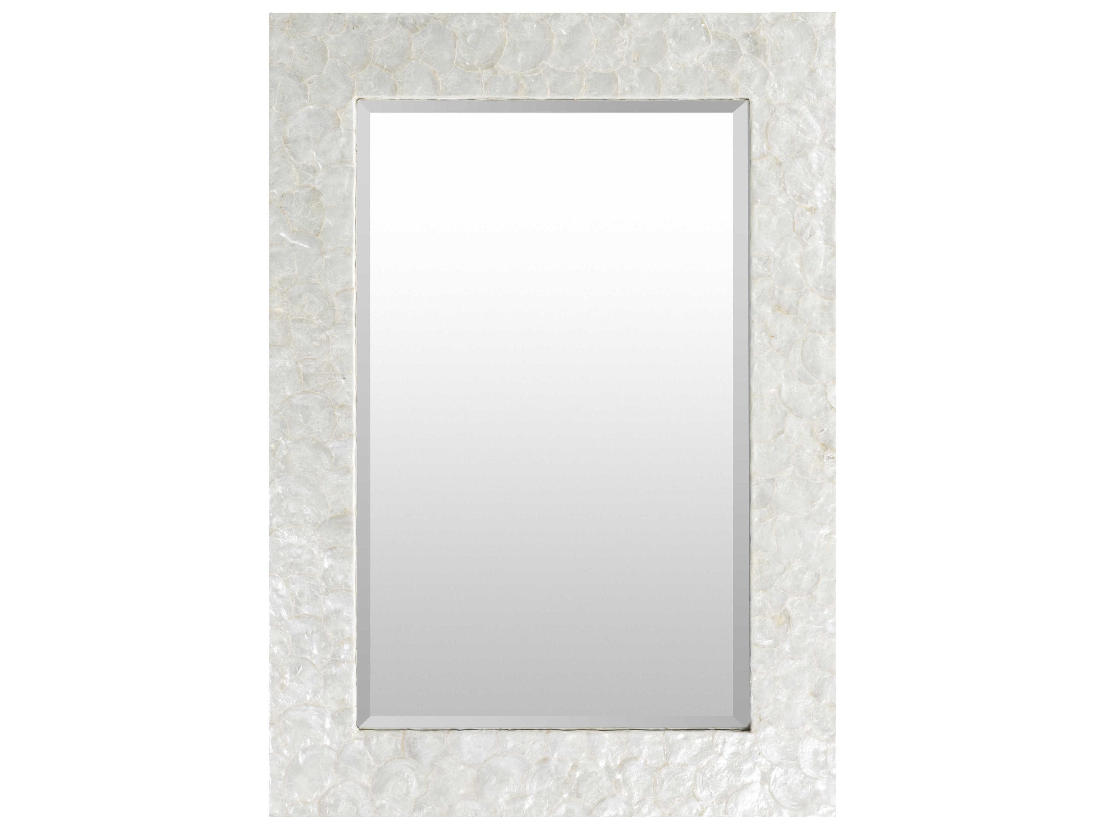 Luxecor Blissful Natural White Rectangular Wall Mirror