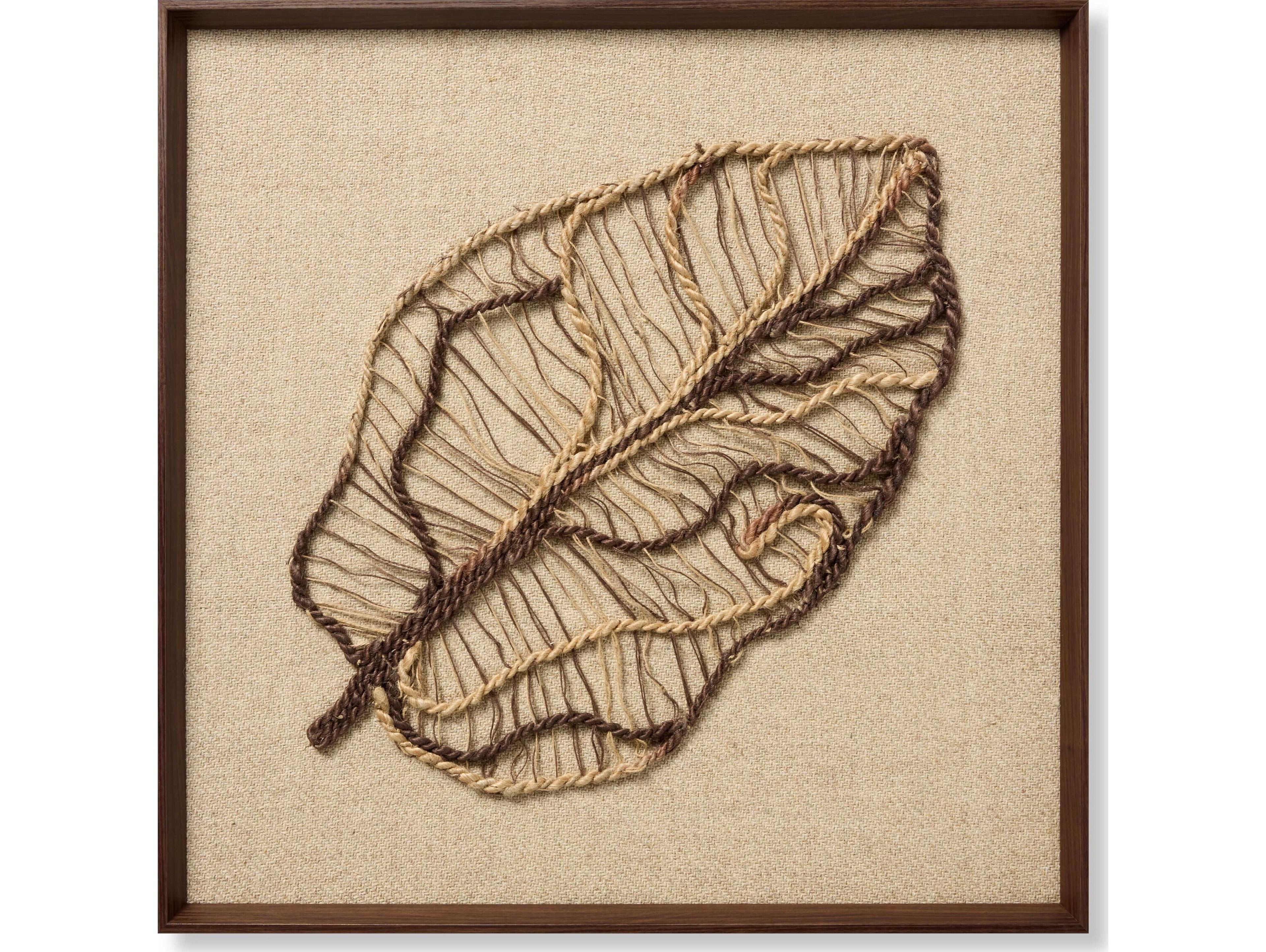 Loloi Autumn's Lace Dark Brown Wall Art