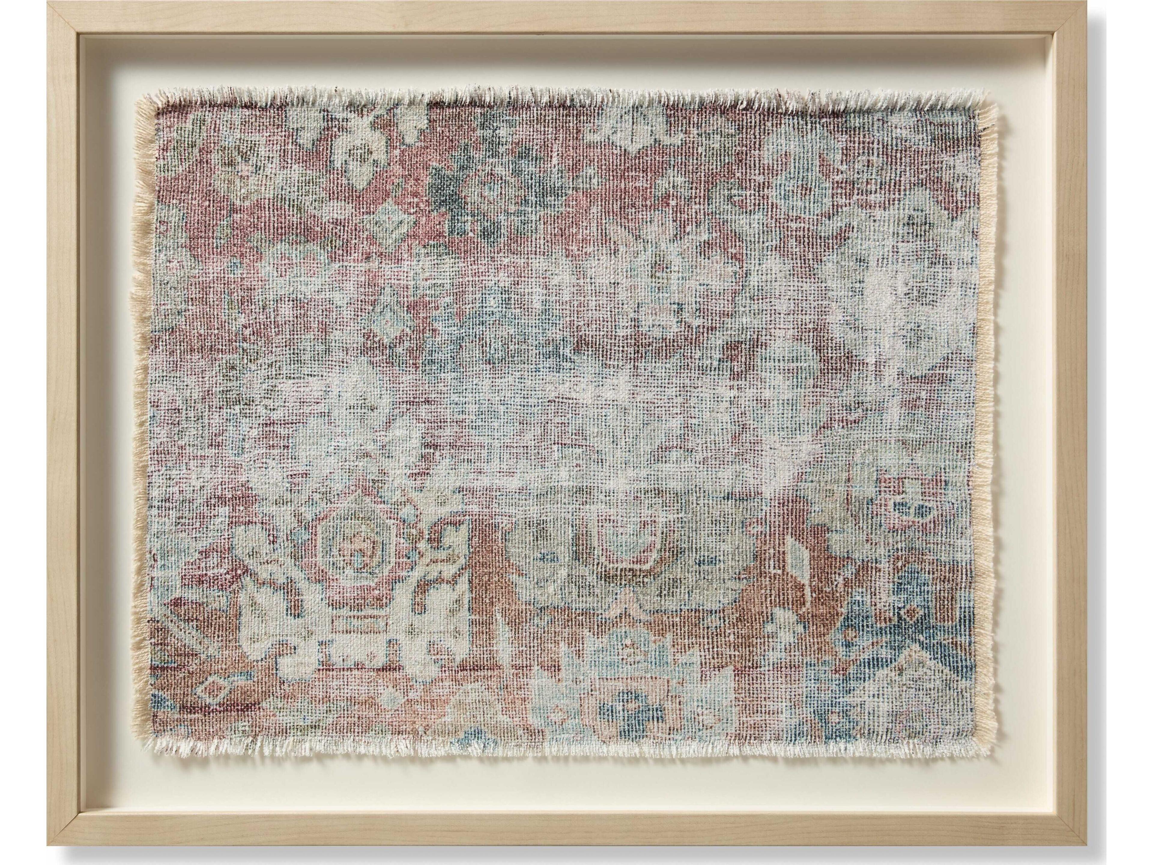 Loloi Creek Pink / Ivory Wall Art Canvas Wall Art