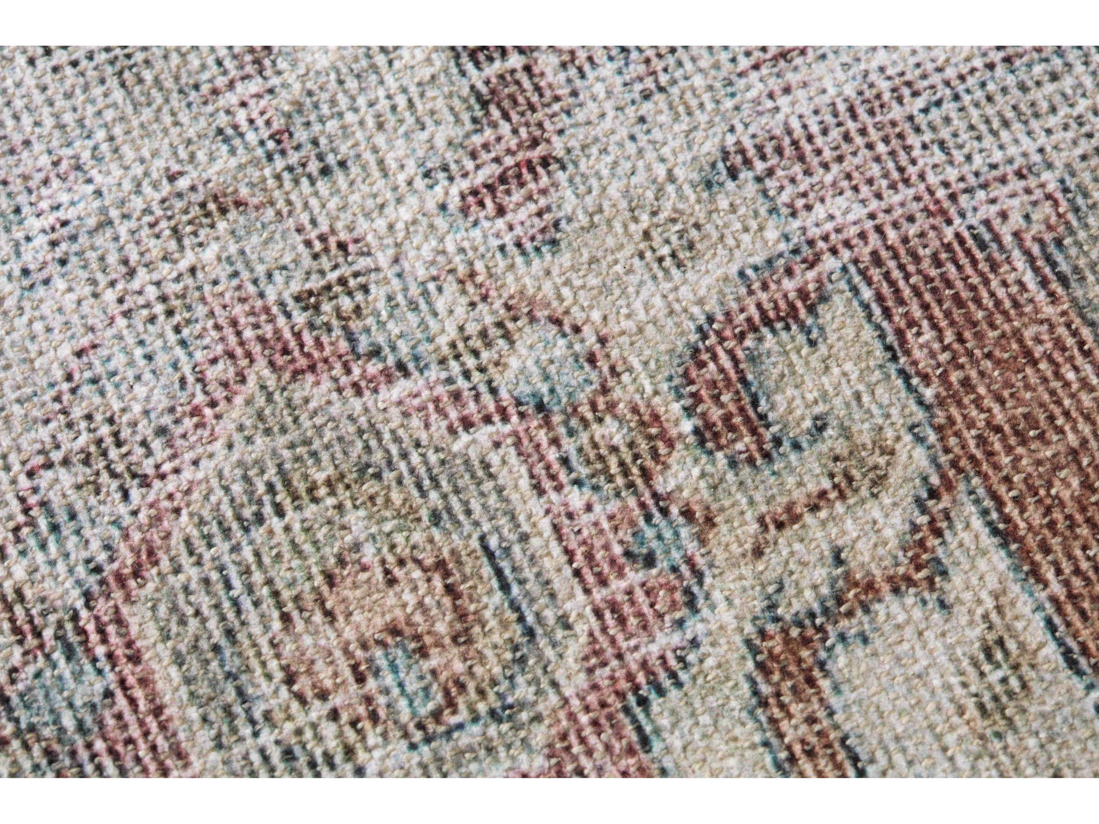 Loloi Creek Pink / Ivory Wall Art Canvas Wall Art