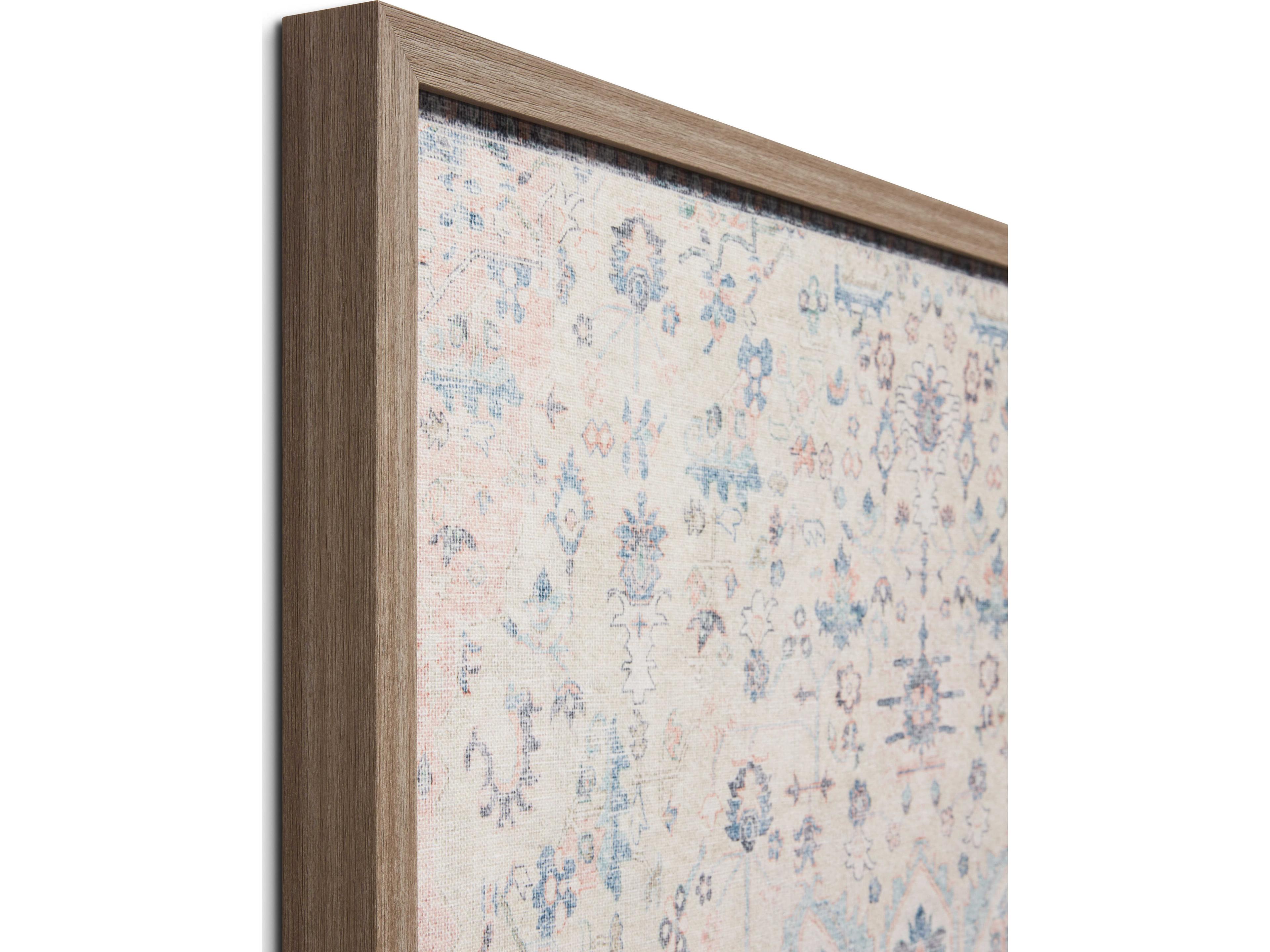 Loloi Pink / Ivory Wall Art Canvas Wall Art