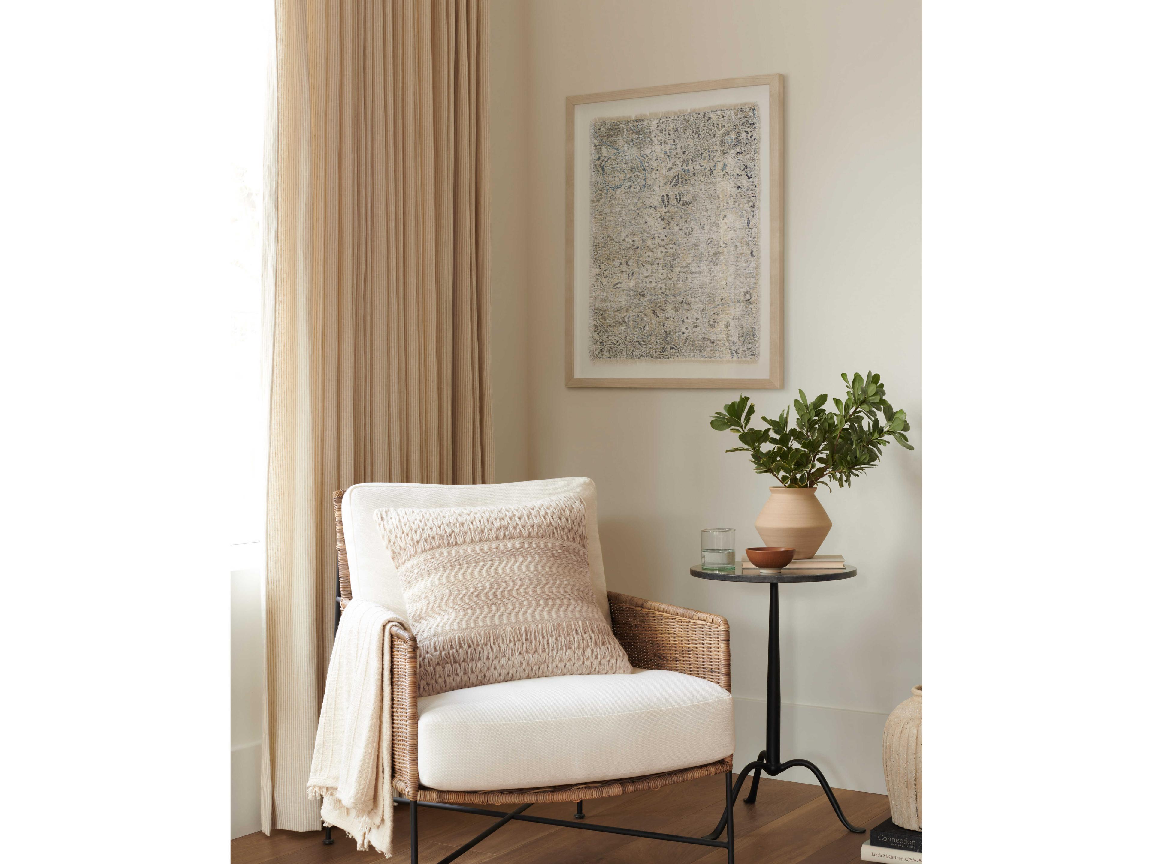 Loloi Brown / Ivory Wall Art Canvas Wall Art