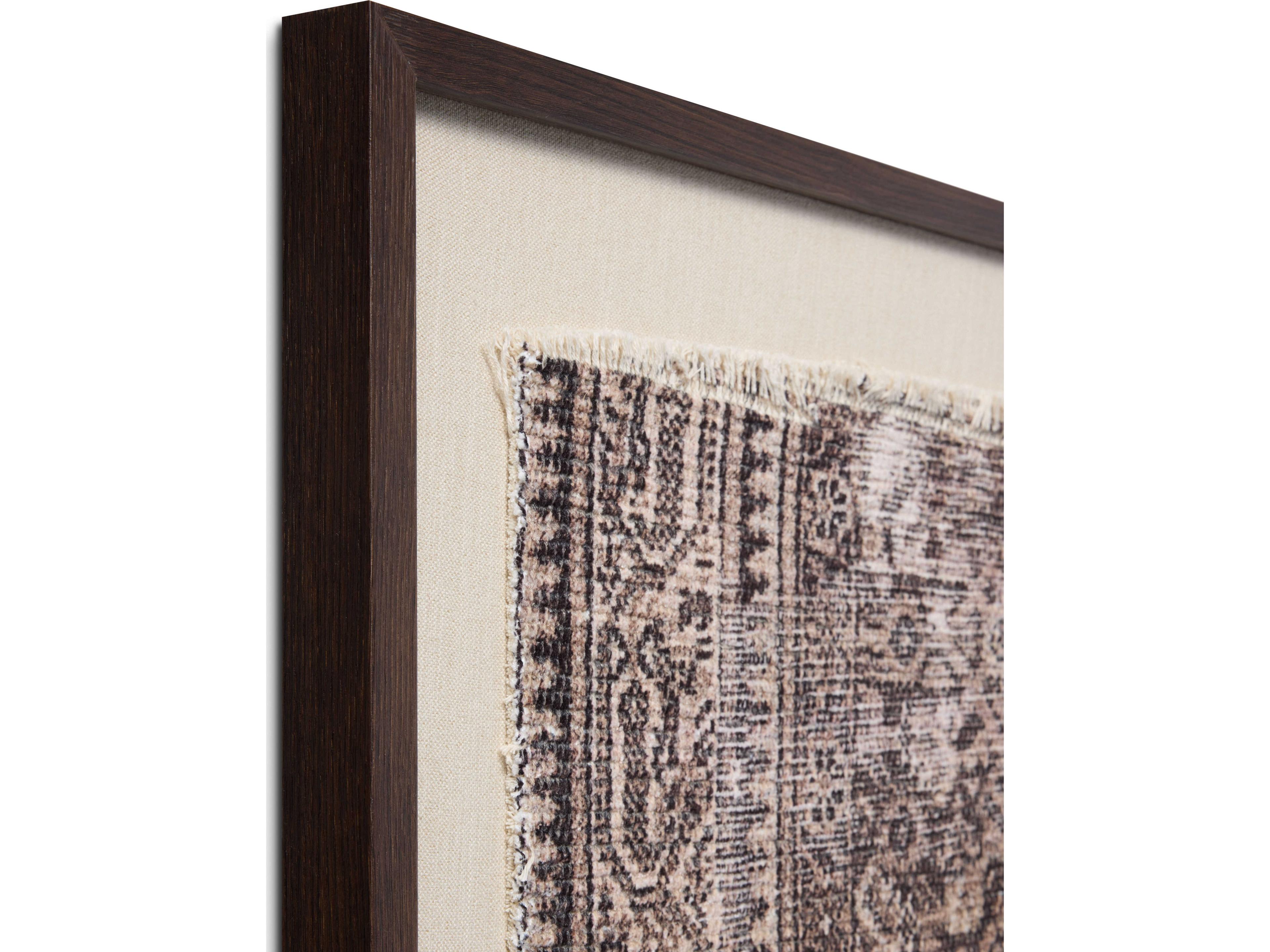 Loloi Brown / Beige Wall Art Brown Beige Picture Frame