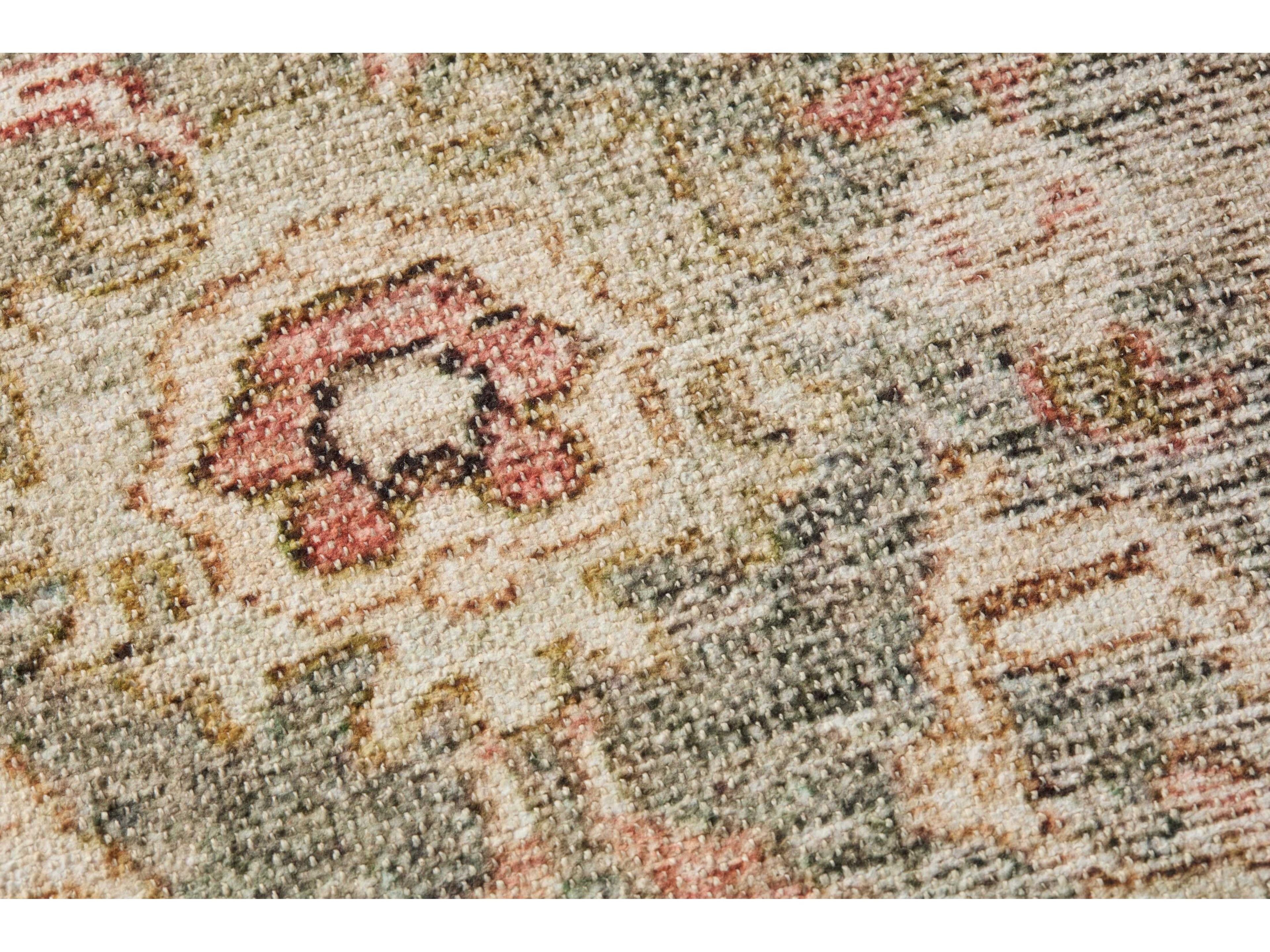 Loloi Green / Rust Wall Art Canvas Wall Art