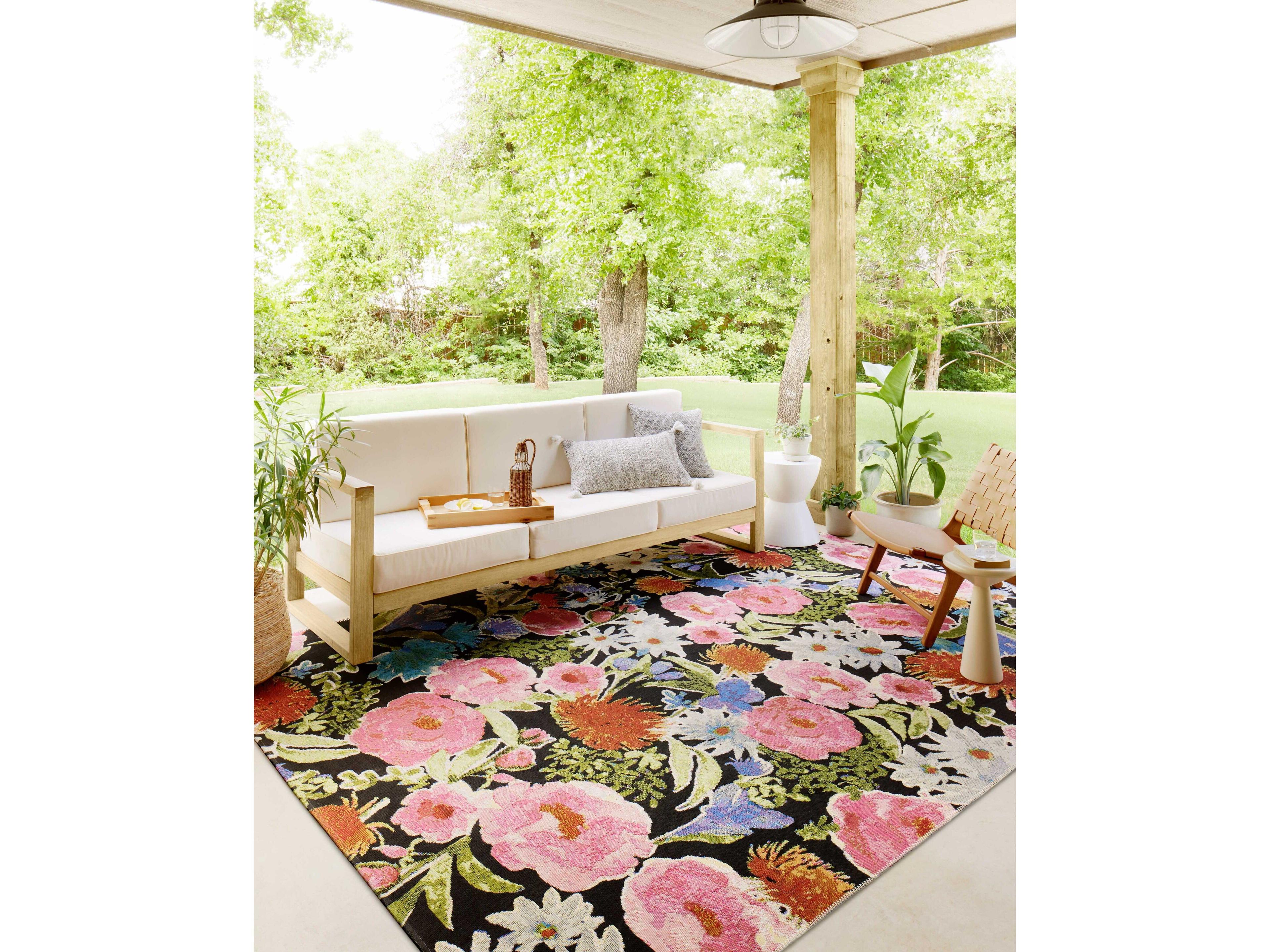 Loloi Rugs Botanical Floral Runner Area Rug