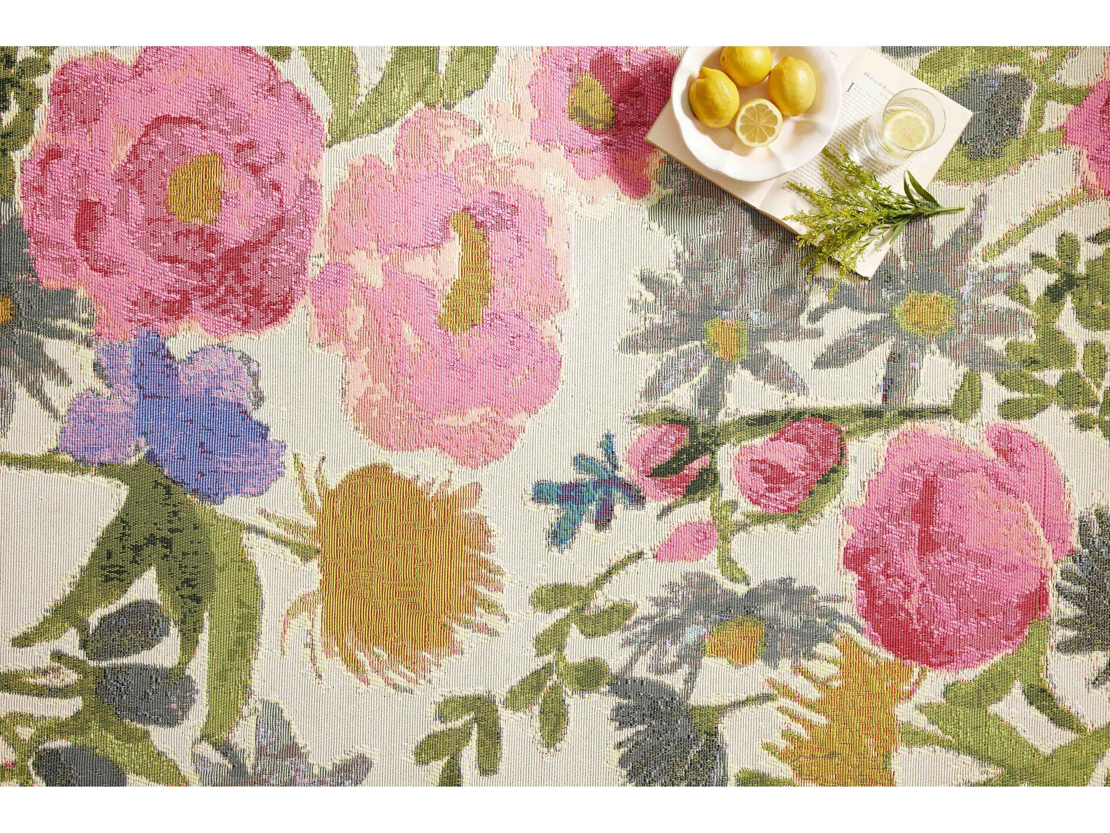 Loloi Rugs Botanical Floral Runner Area Rug
