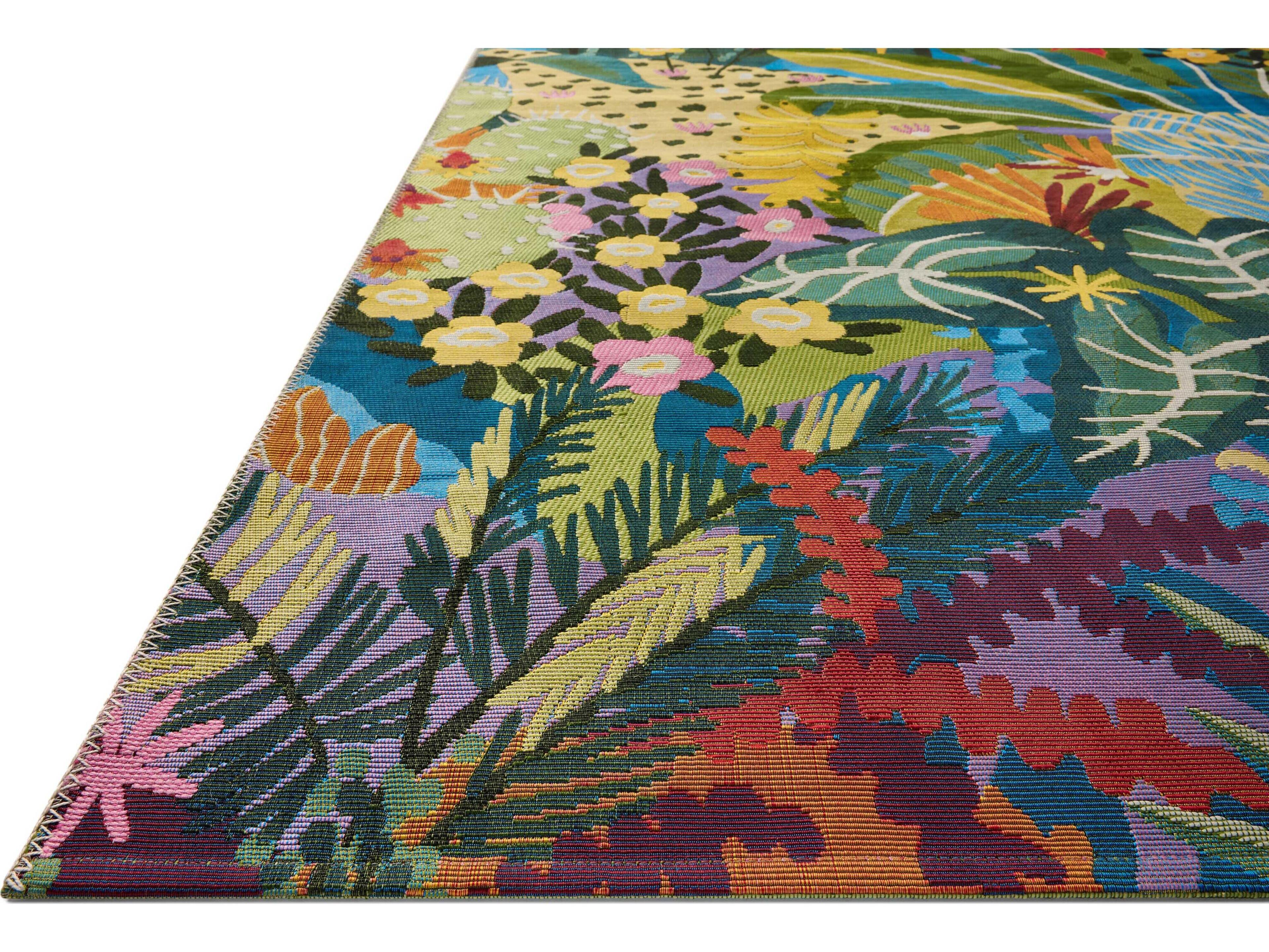 Loloi Rugs Botanical Floral Runner Area Rug