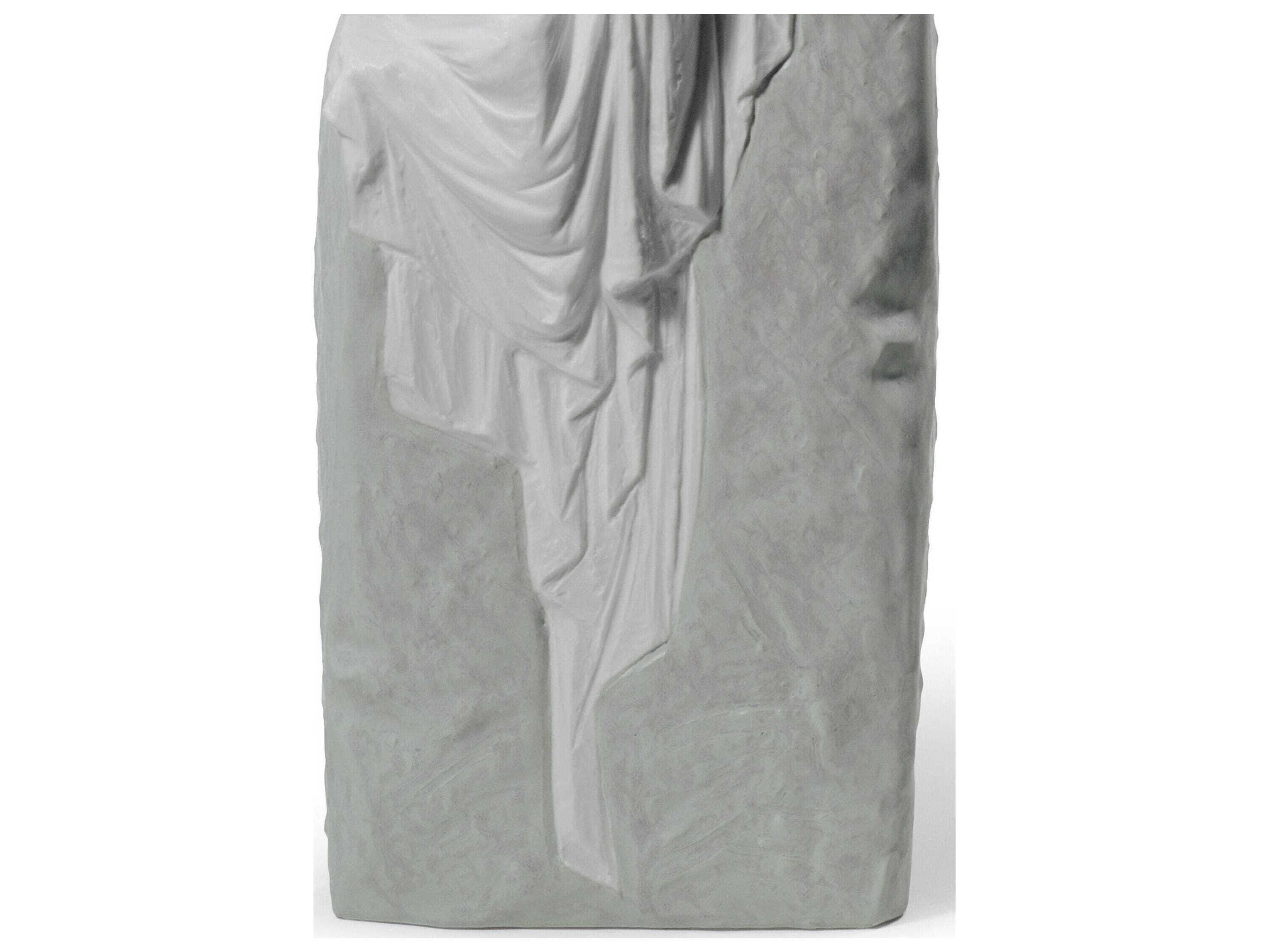 Lladro Meditating Woman-I Gray Table Lamp