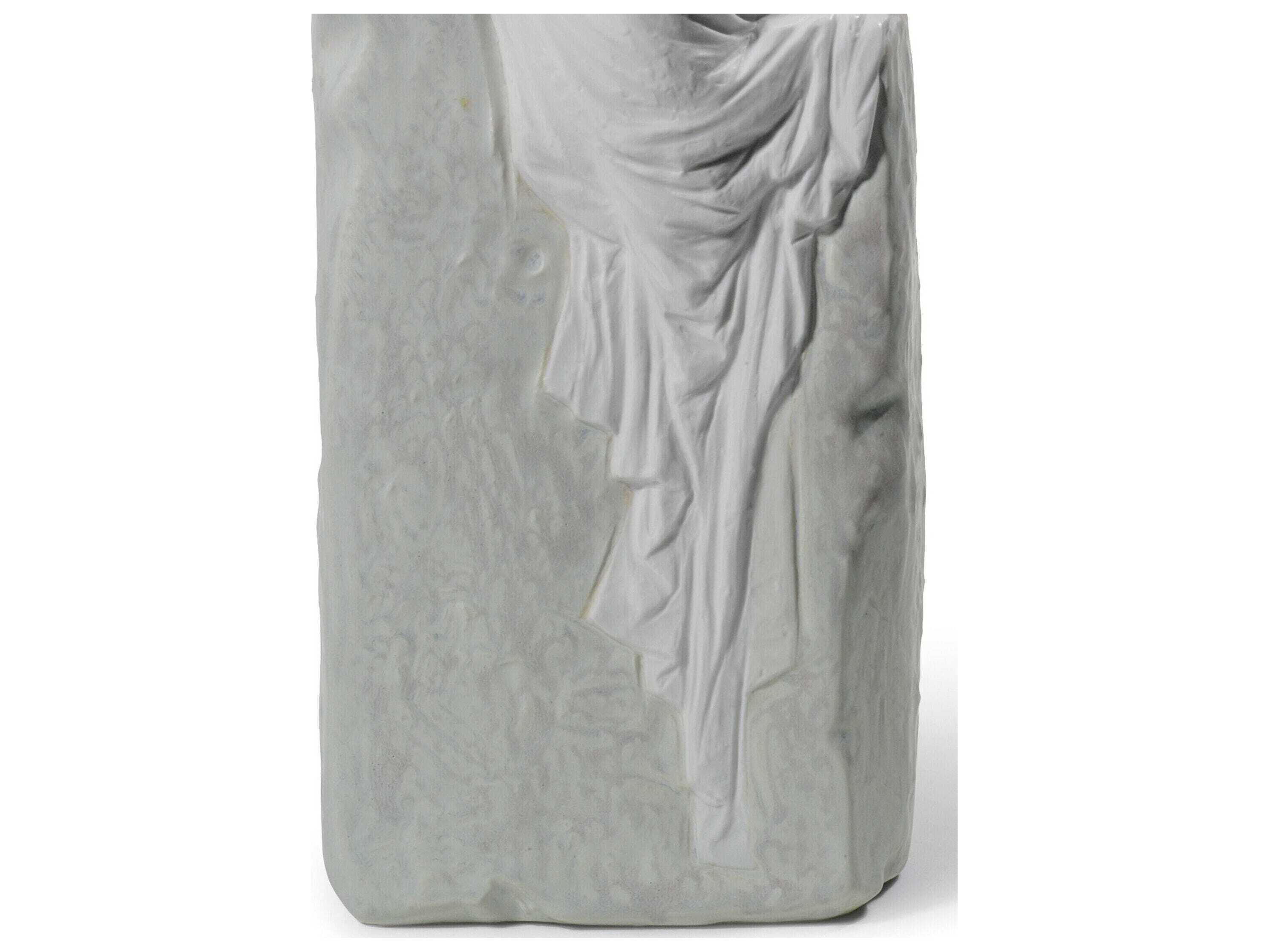 Lladro Meditating Woman-II Gray Table Lamp