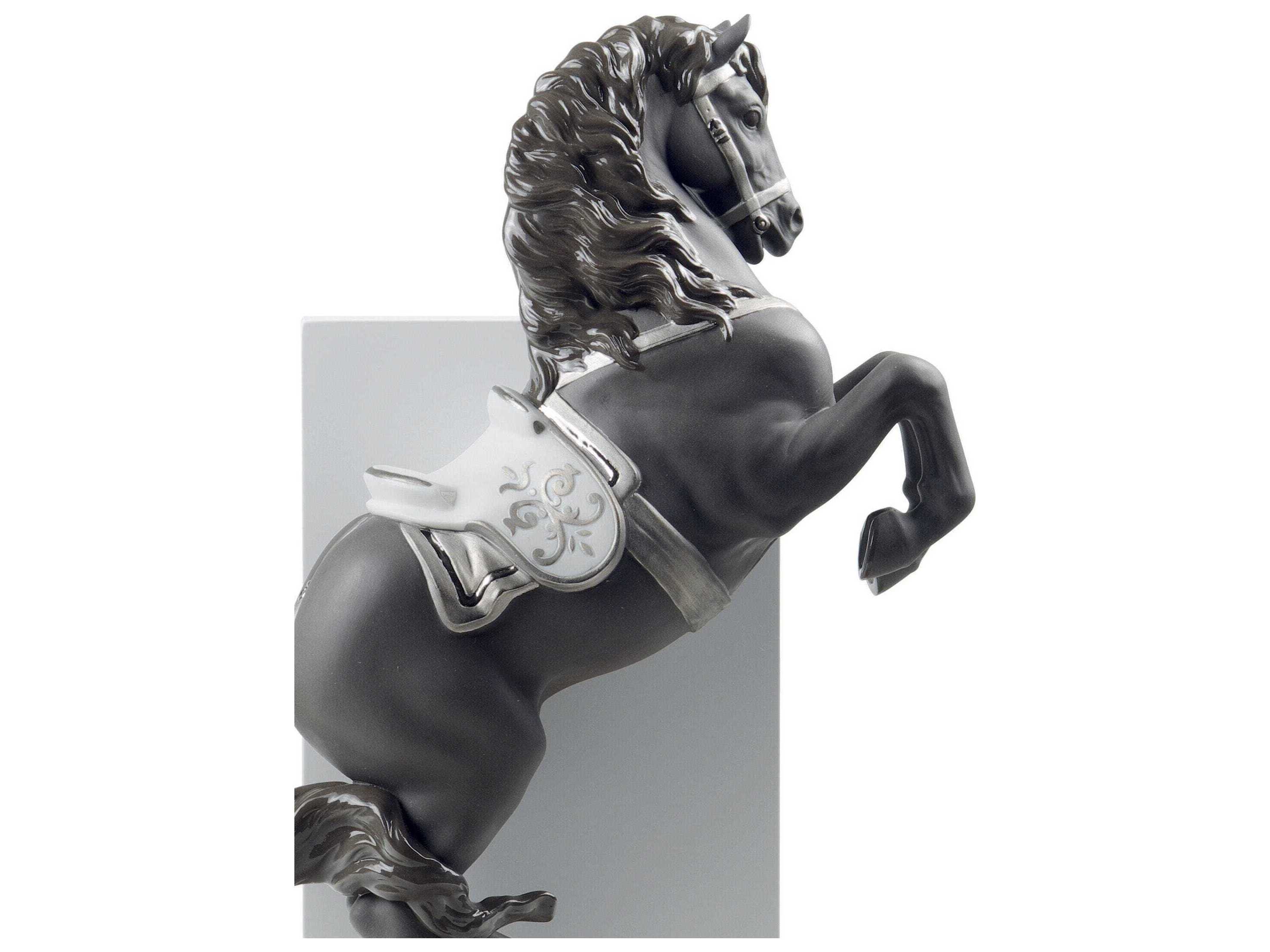 Lladro Horse On Courbette Figurine