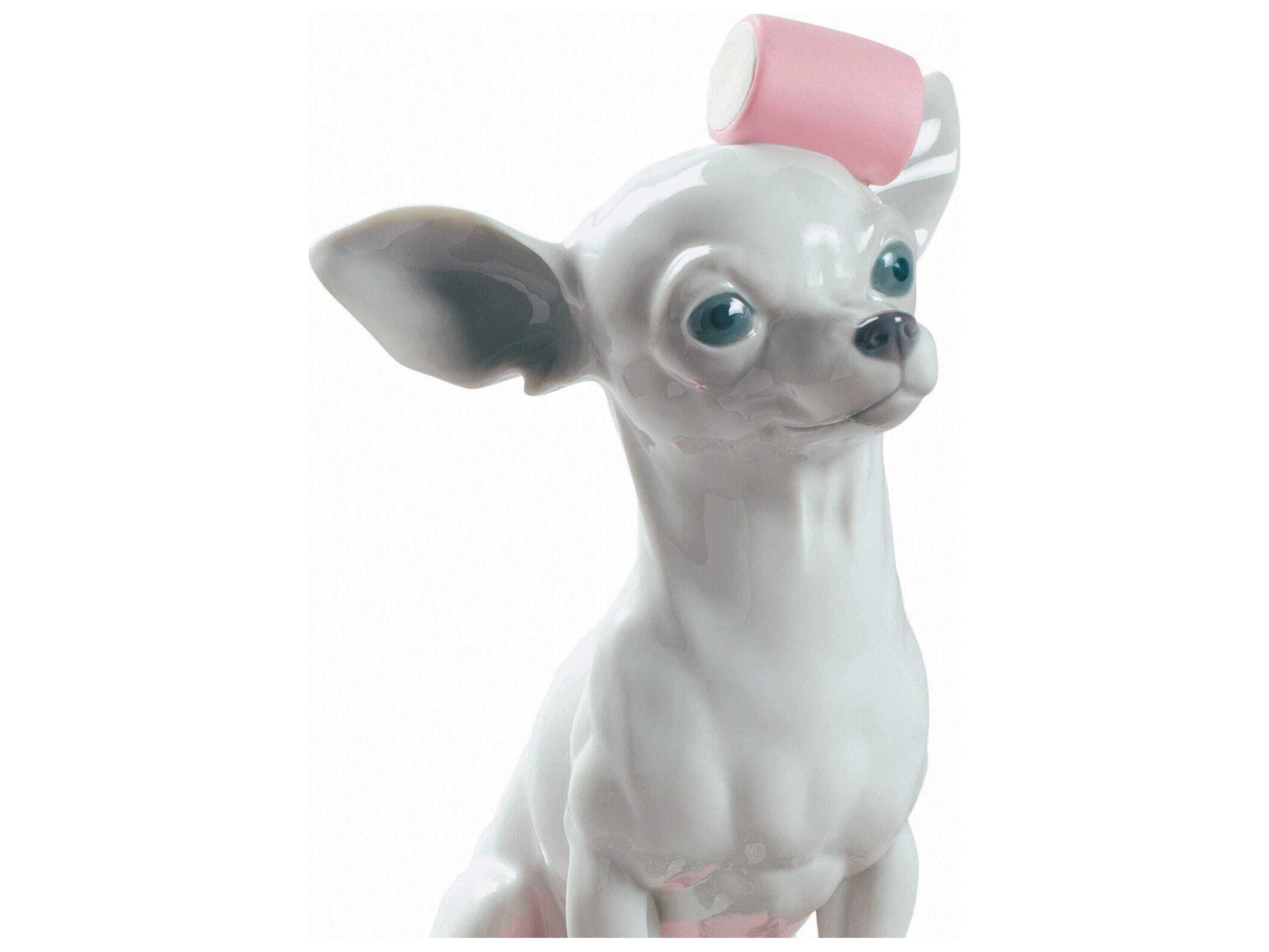 Lladro Chihuahua with Marshmallows Dog Figurine