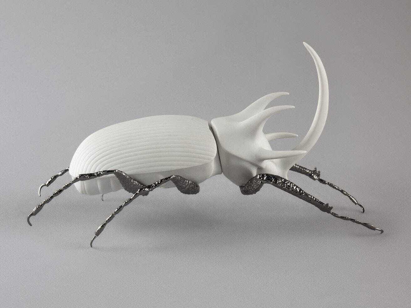 Lladro Rhinoceros Beetle Figurine