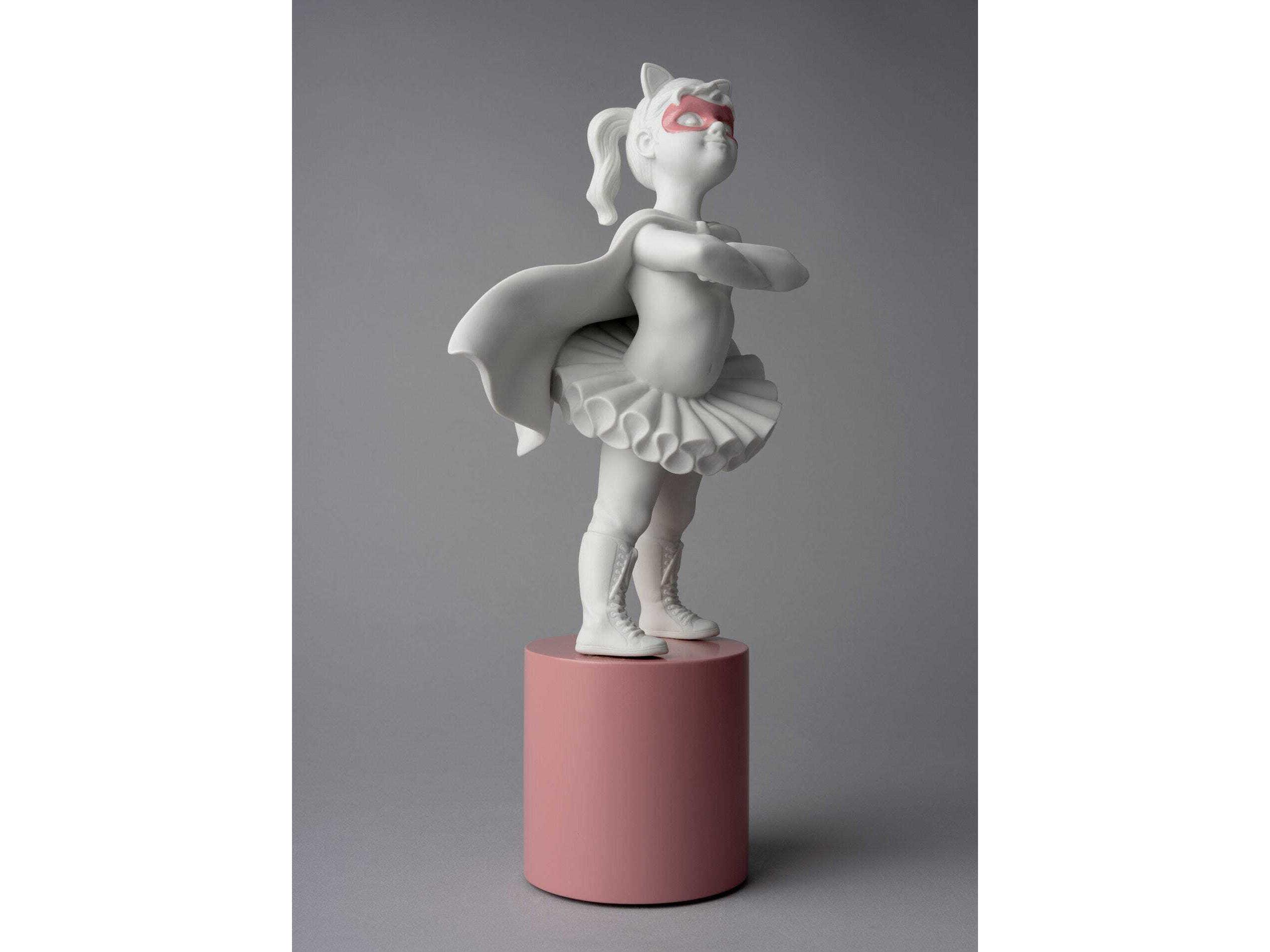 Lladro I'm A Superheroine Girl Figurine